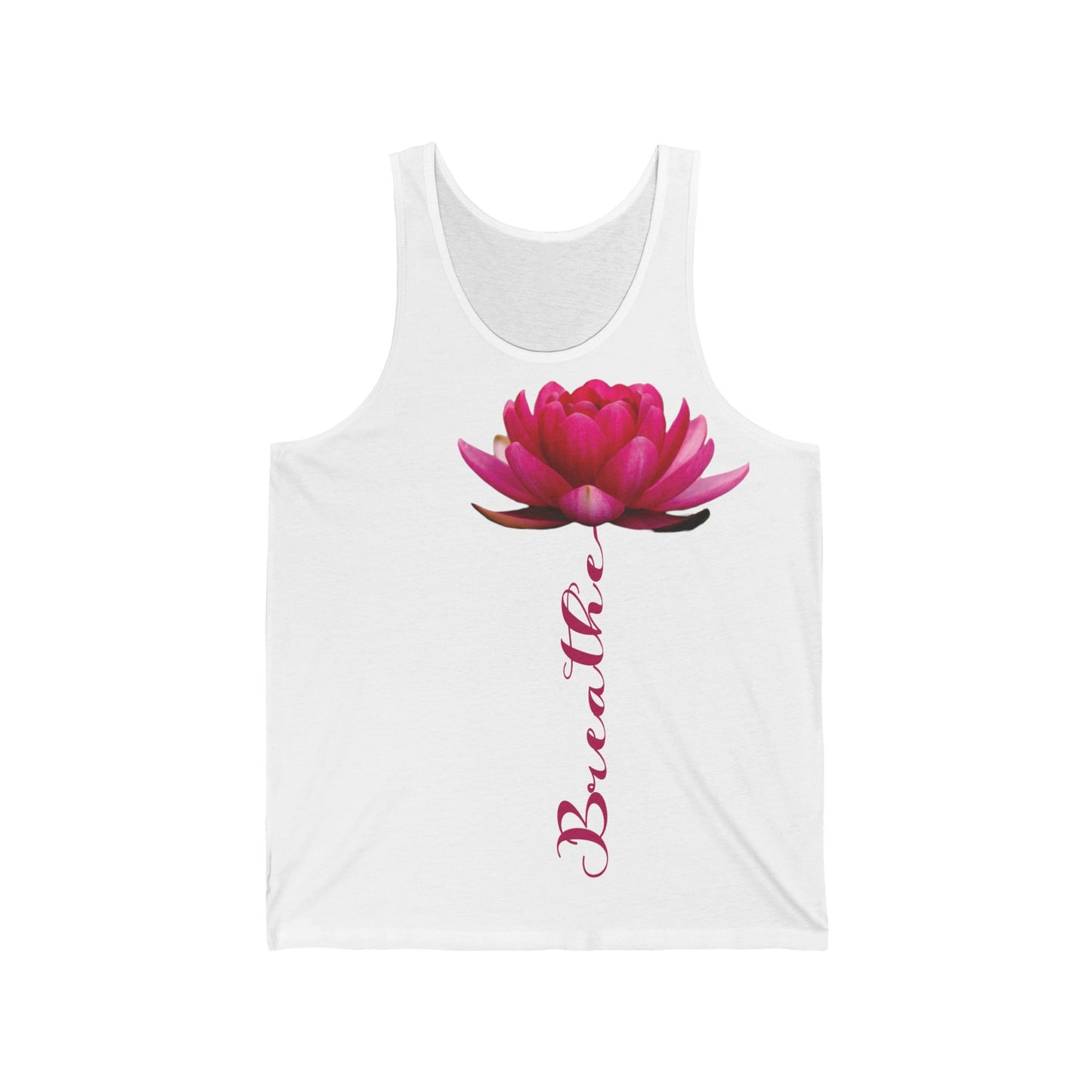 Tank Top 'Breathe' Yoga, Namaste Unisex Jersey
