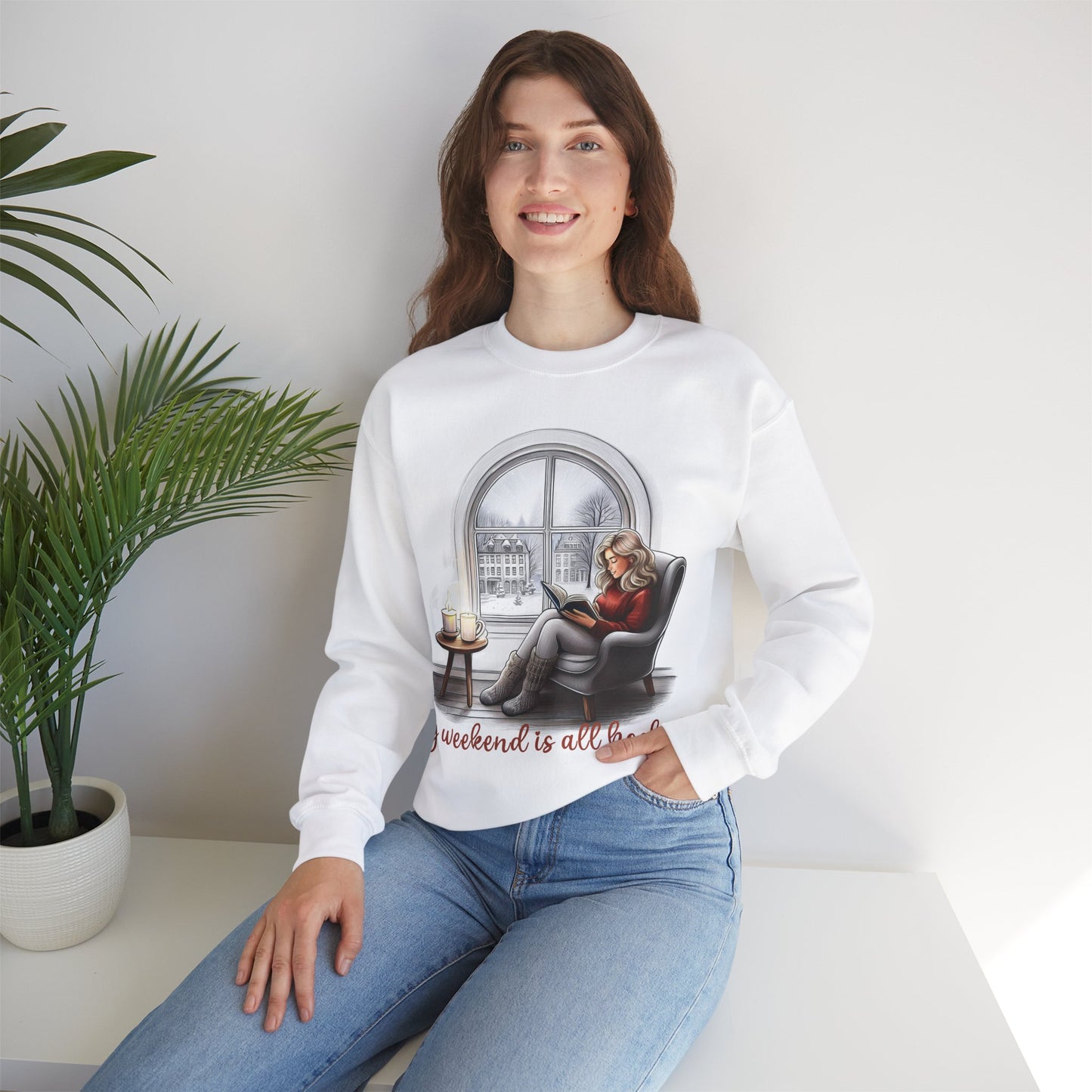 Bookworm Sweatshirt - My Weekend Is All Booked