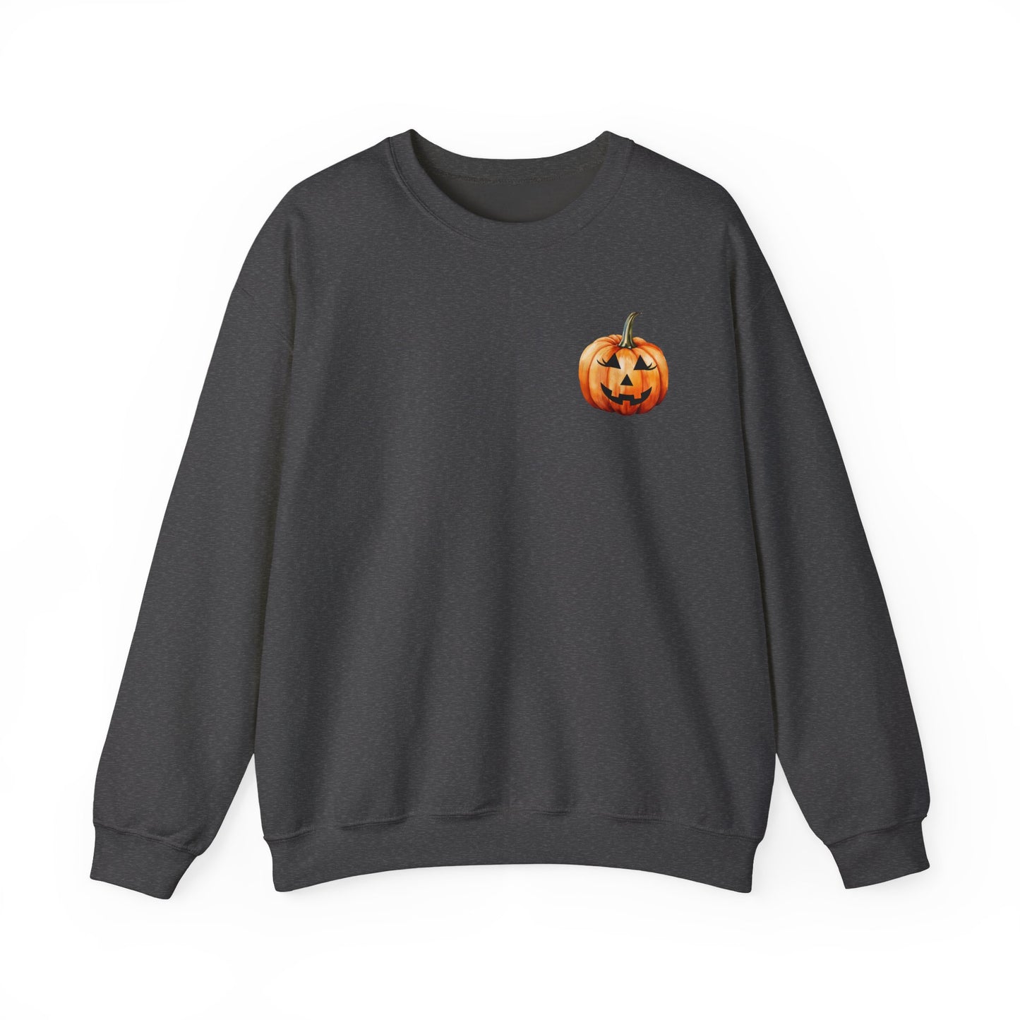 ๐ Embrace Autumn Magic - Pumpkin Bliss Collection for Cozy Season Vibes โจ2 - Halloween Pumpkin Crewneck Sweatshirt | Cozy Fall Fashion, Unisex Sweater, Casual Wear, Gift for Halloween Lovers, Autumn Style