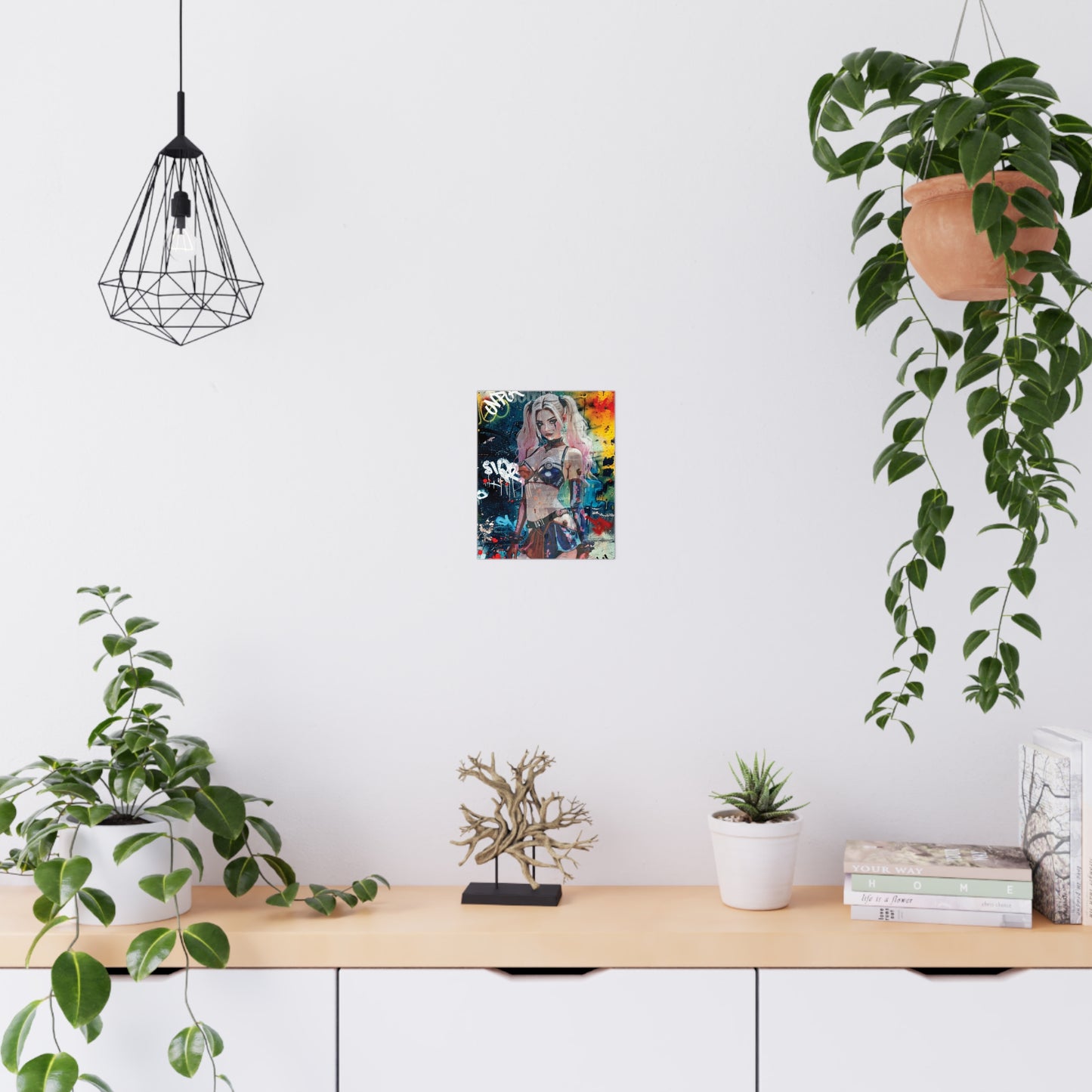 Angie Q – Urban Rebel Soul in Neon Grit and Fierce Confidence - Vibrant Matte Posters, Wall Art, Room Decor, Gift for Art Lovers, Urban Aesthetic, Graffiti Art Prints