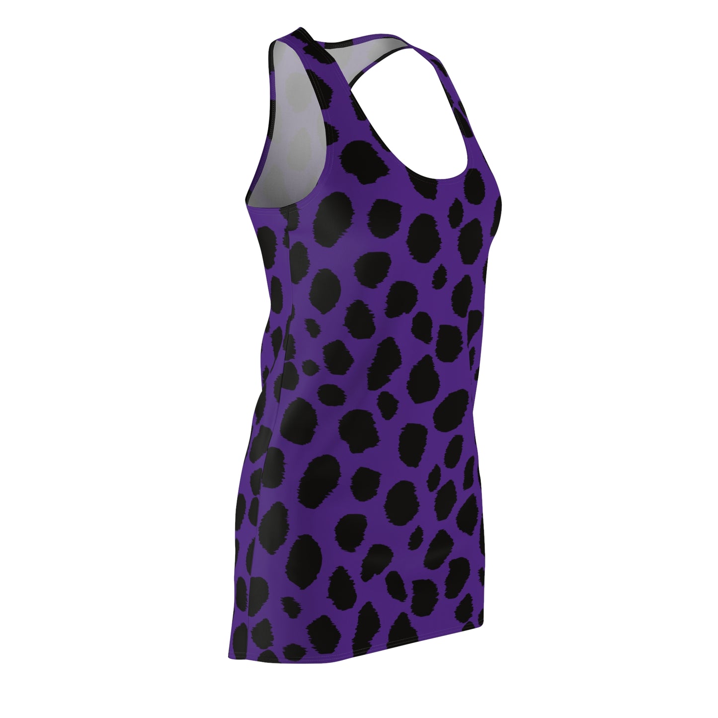 Purple Leopard Print Racerback Dress - Stylish Summer Outfit for Women