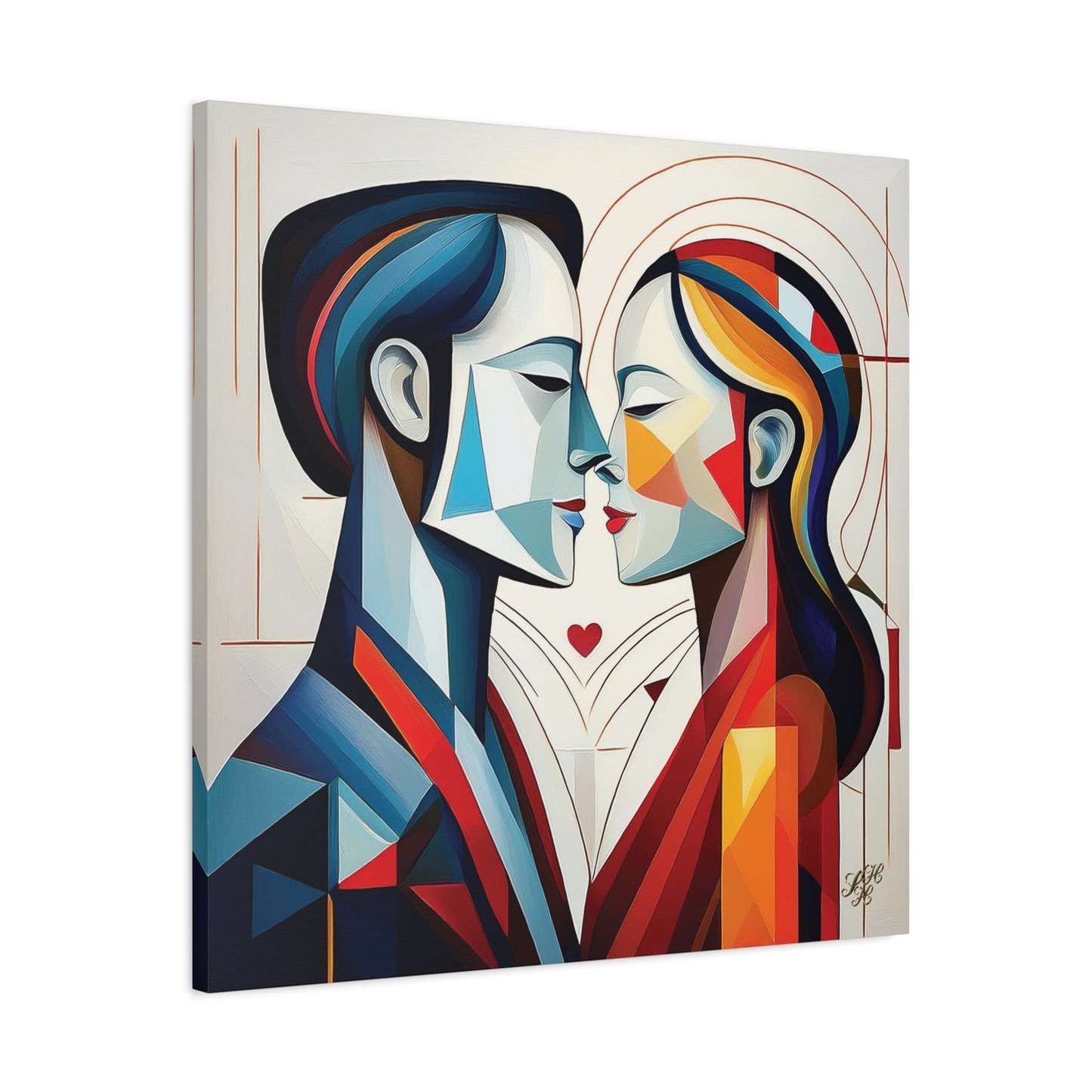 Canvas Print - Cubist Love