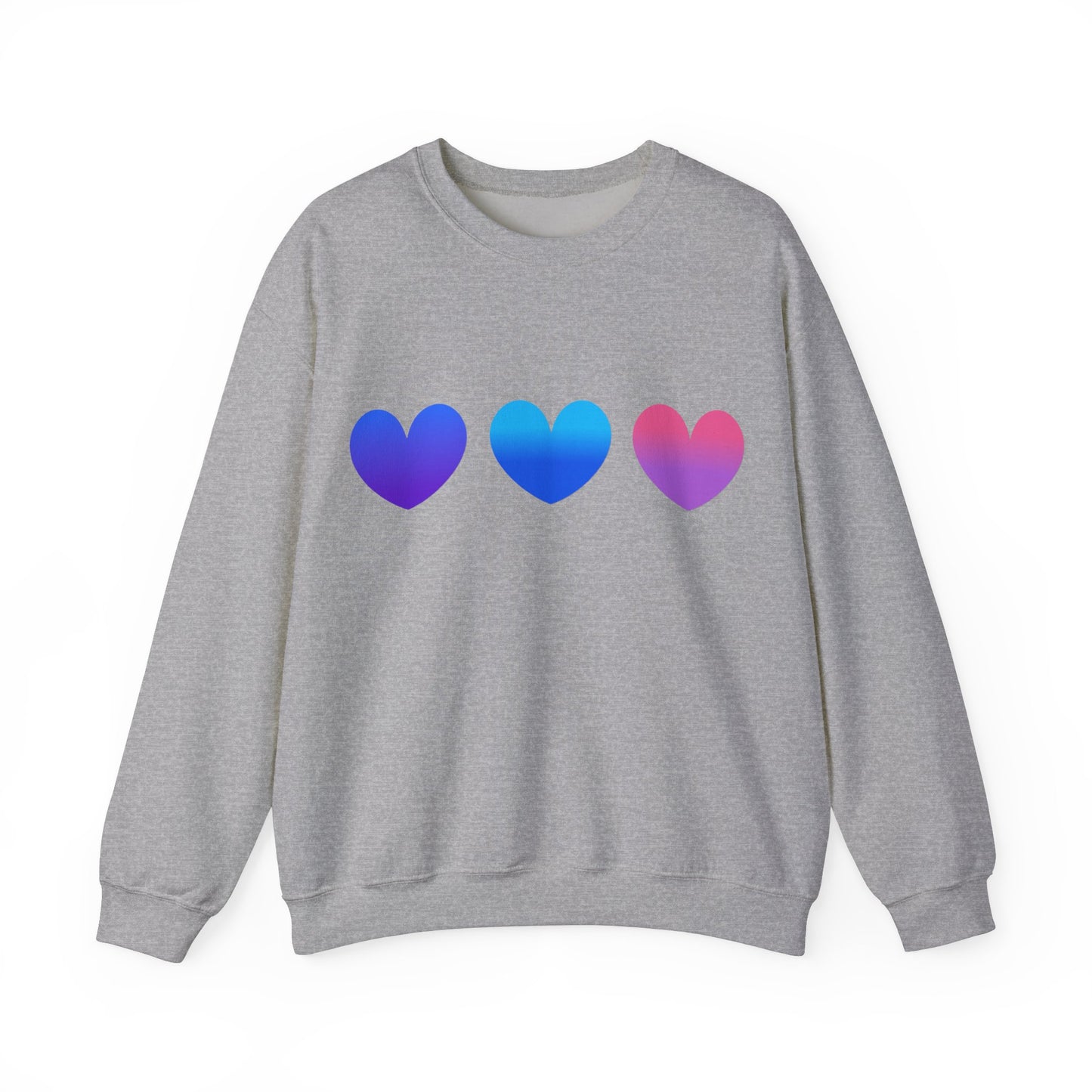 Love Heart Design Unisex Sweatshirt for Valentines Day