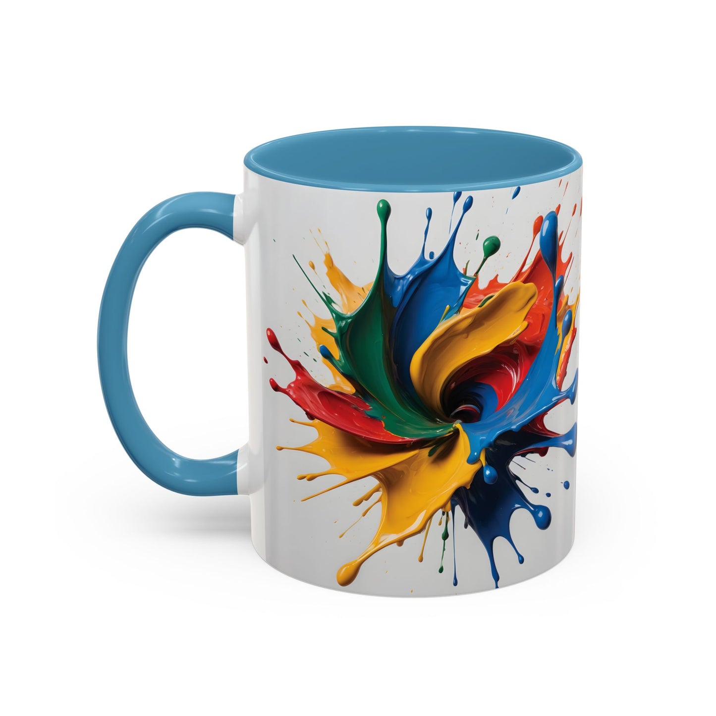 Coffee Mug: Splash of Joy Color Explosion Abstract Art Design