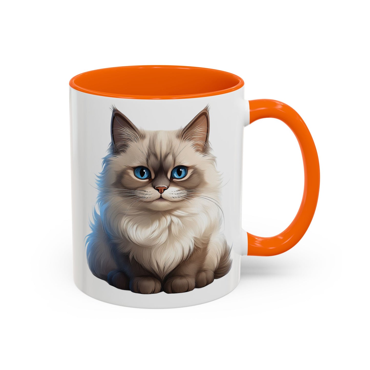 Ragdoll Cuteness Cat Accent Coffee Mug - Perfect for Pet Lovers