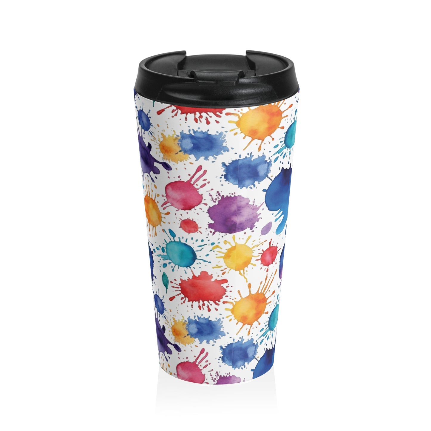 Travel Mug - Splash of Colors - Colorful Art
