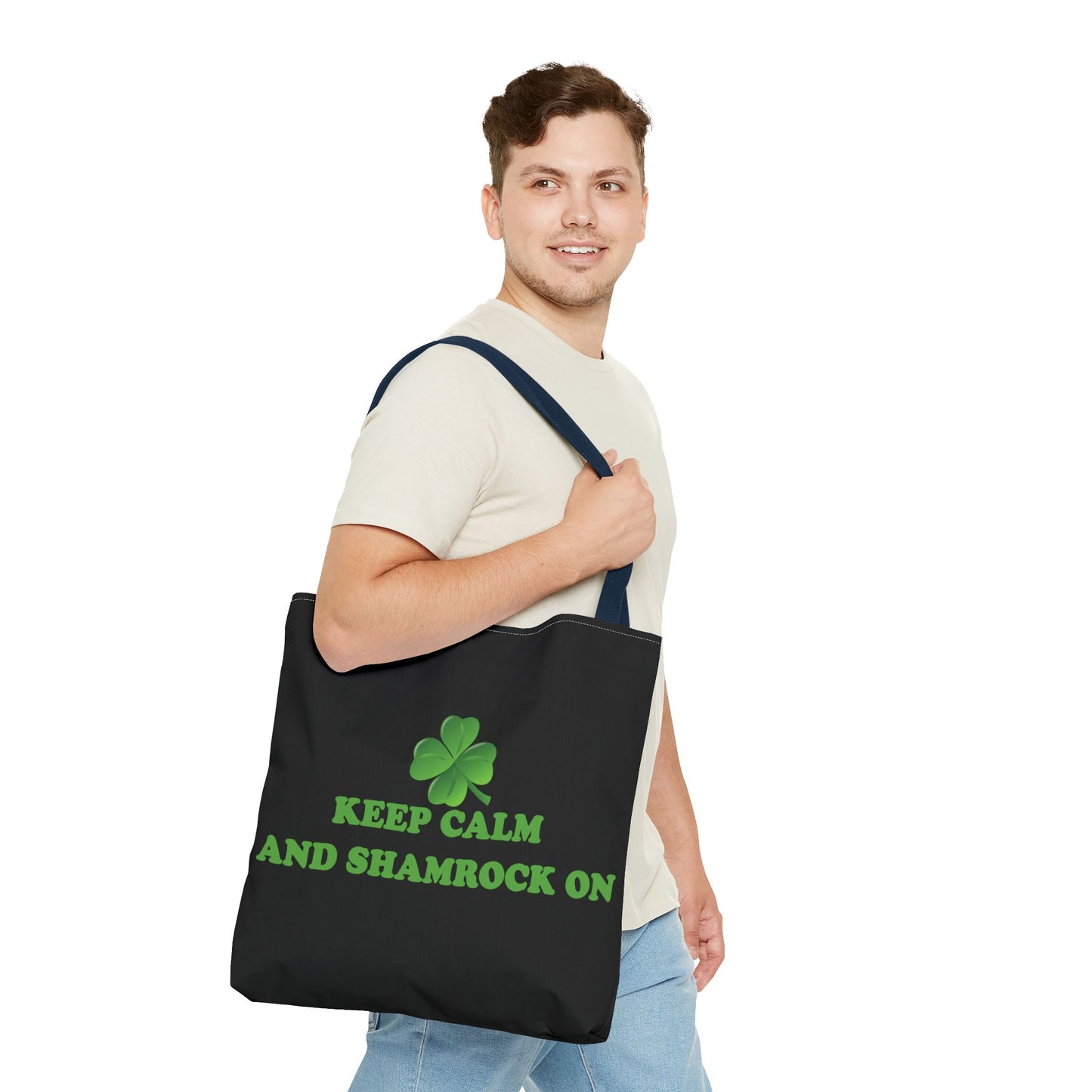 St. Patrick's Day Tote Bag - Keep Calm and Shamrock On