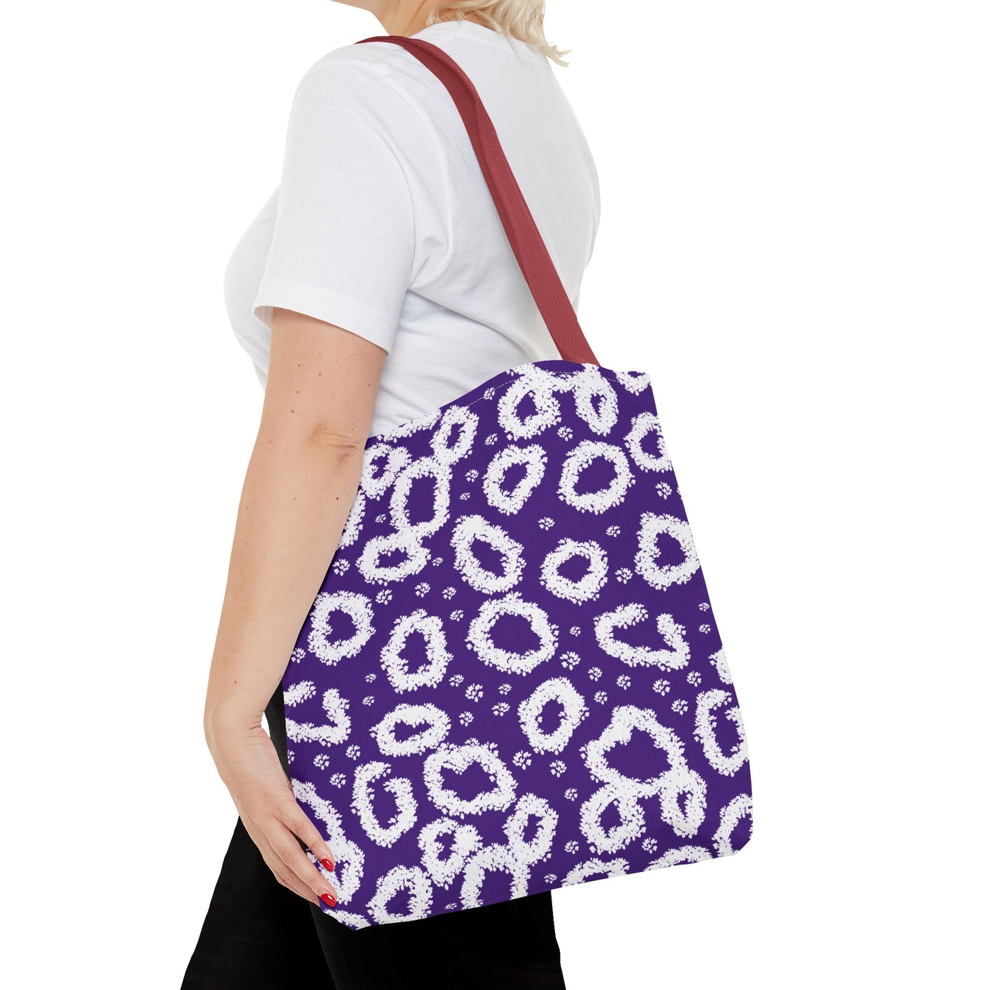 Purple Leopard Print Tote Bag - Stylish & Versatile for Everyday Use