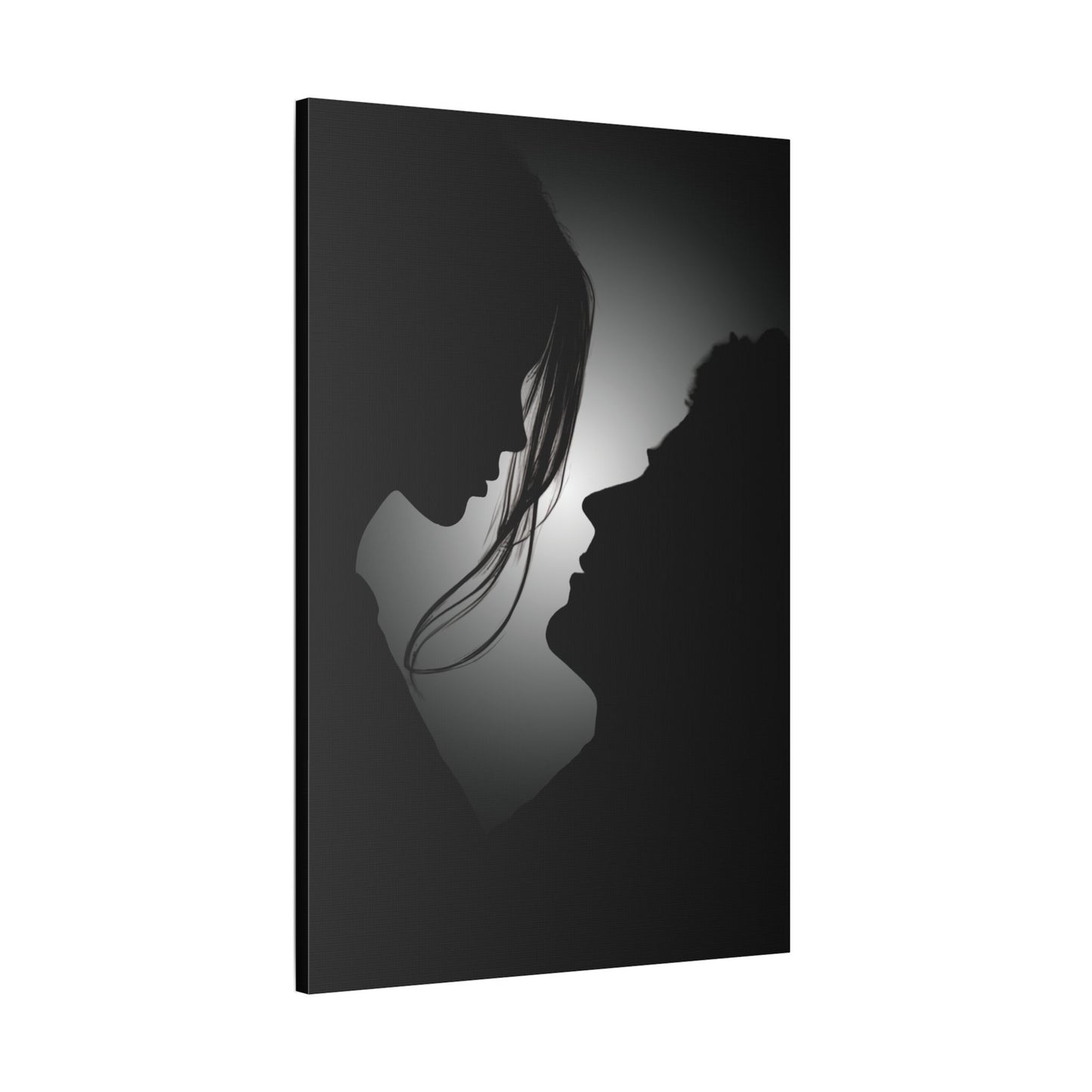 Romantic Silhouette – "Possibilities" Couple Art for Canvas & Poster DecorCanvas Wall Art, Love Silhouette Decor, Anniversary Gift, Couple's Bedroom Decor, Relationship Gift Idea