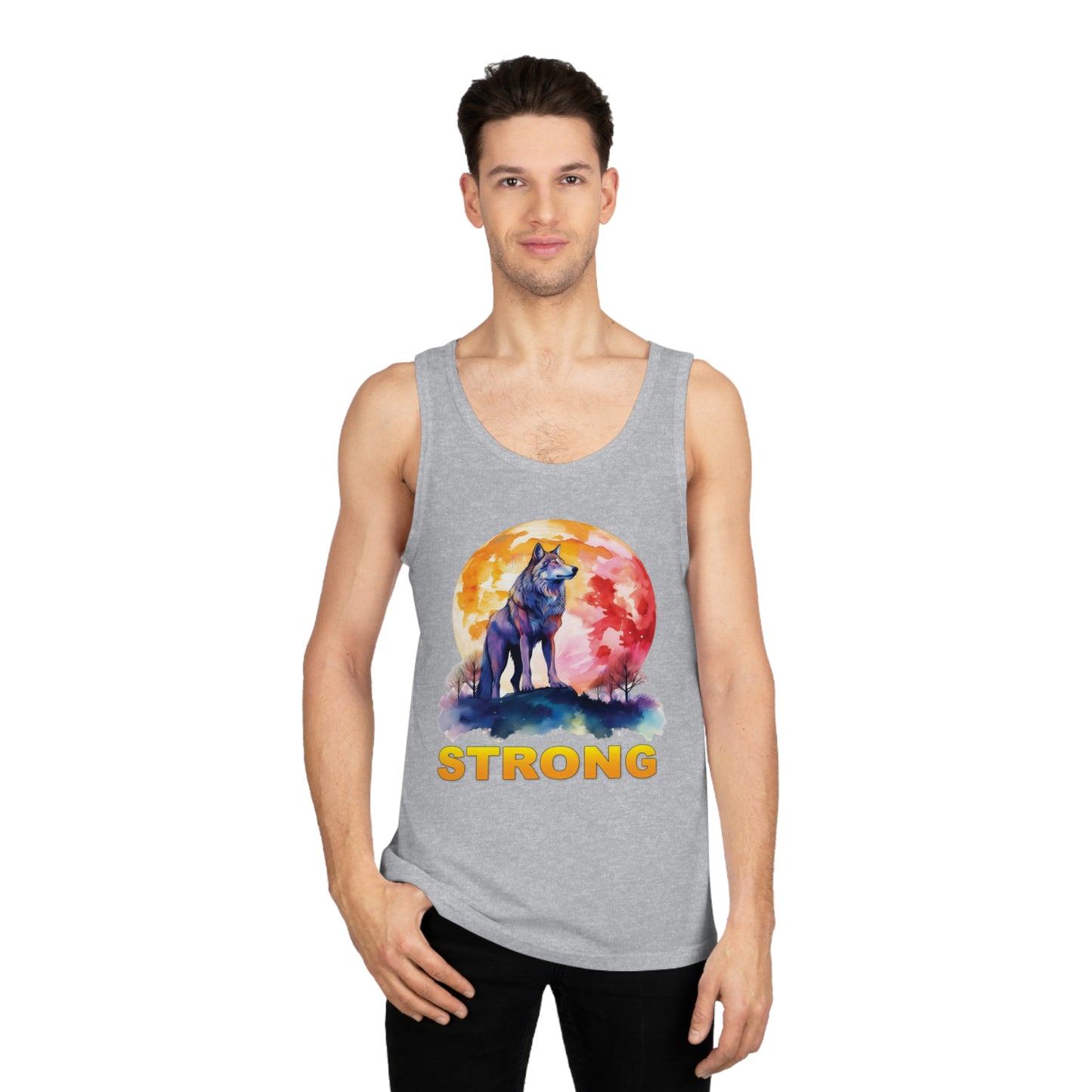 Wolf Strong Unisex Tank Top