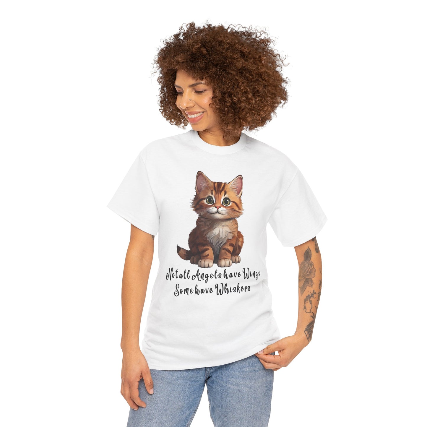 Cat Lover T-Shirt - Not all Angels have Wings, some have whiskers