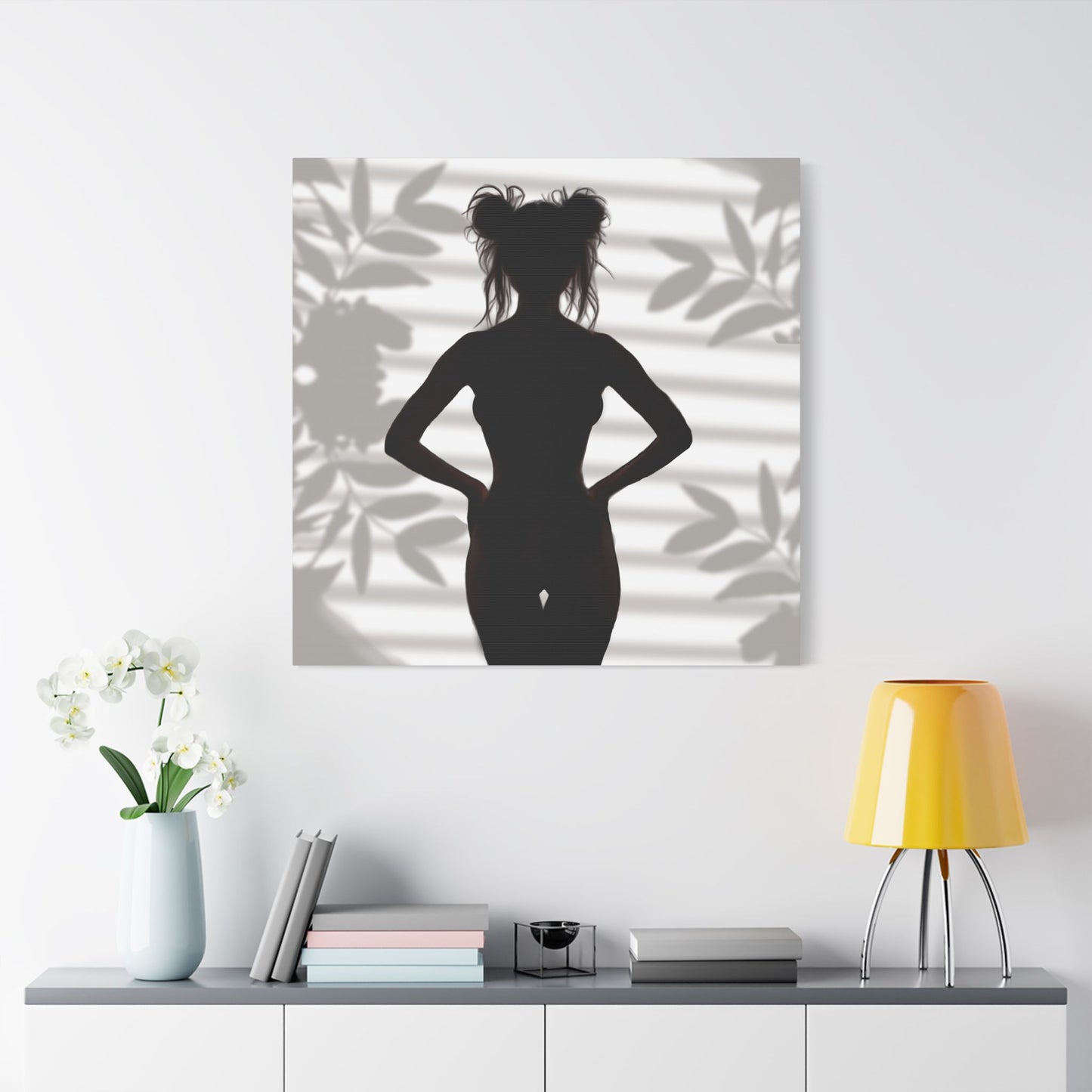 "Roxie" Confident Woman - Empowerment Wall Decor - Silhouette Poster - Elegant Abstract Canvas Art, Home Decor, Minimalist Wall Art, Modern Art, Bedroom Aesthetic, Gift for Art Lovers