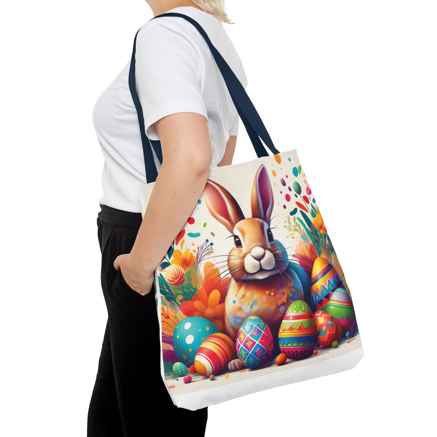 Easter Bunny Tote Bag - Happy Easter