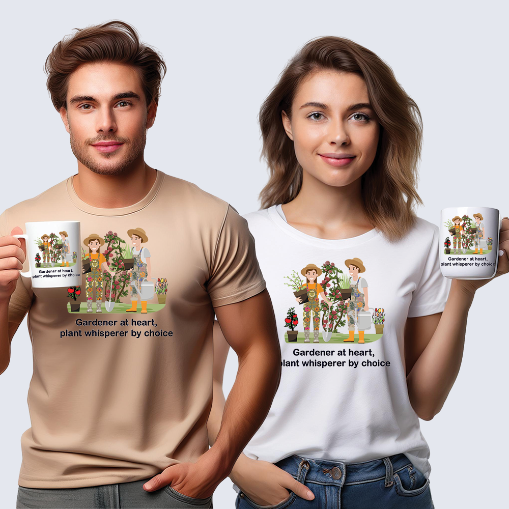 Plant Lover Tee - Gardener at heart, plant whisperer by choice