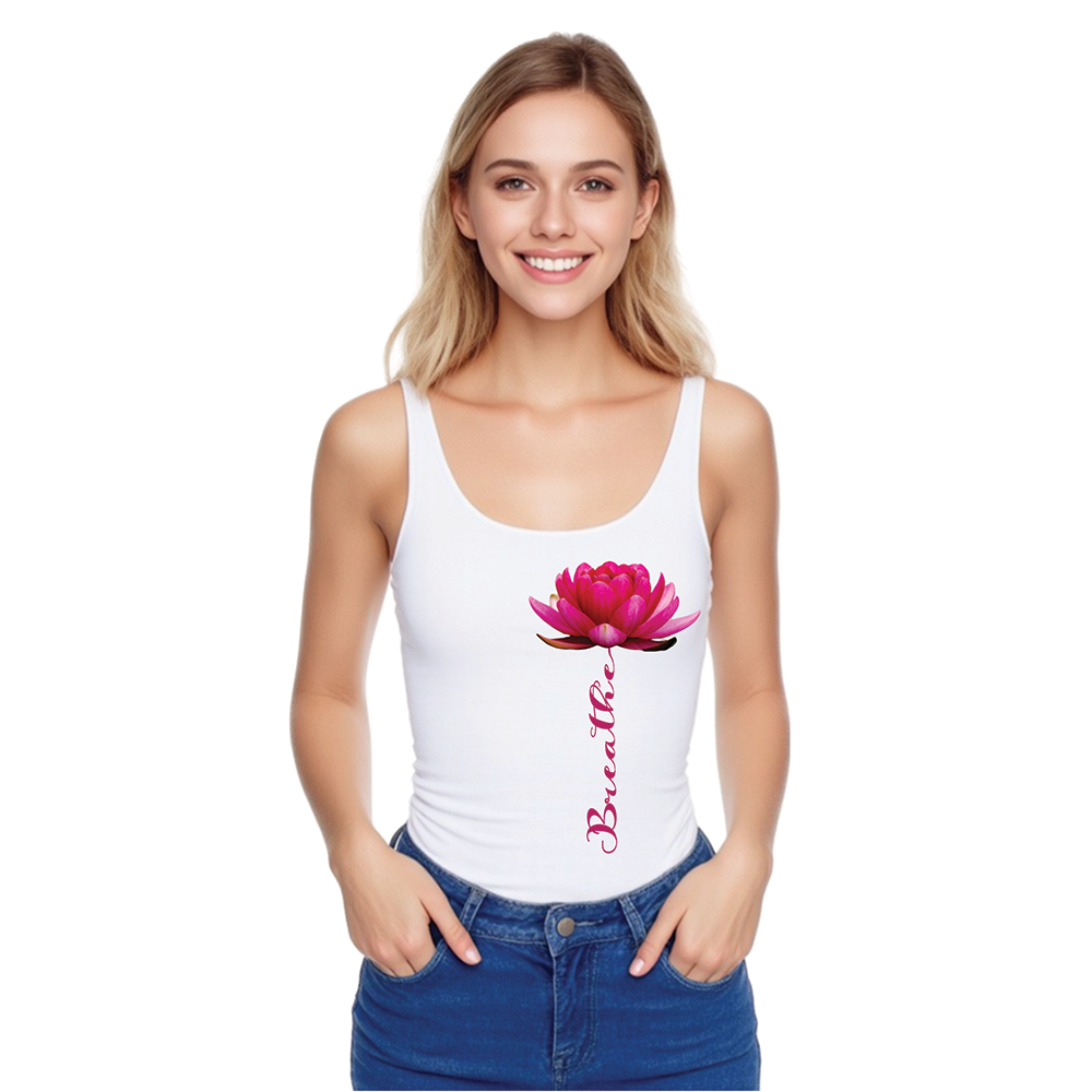 Tank Top 'Breathe' Yoga, Namaste Unisex Jersey