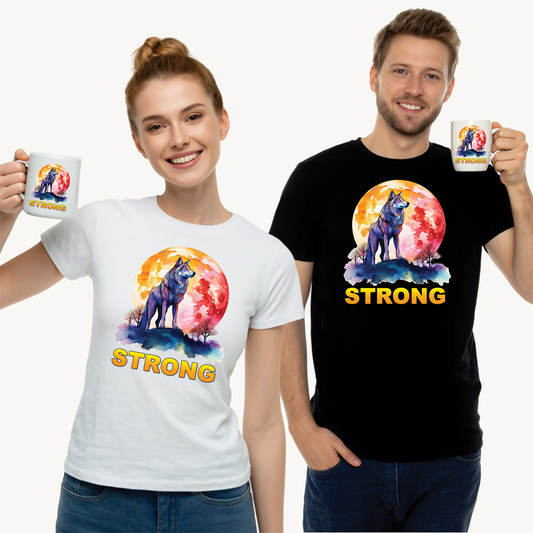 Wolf Moon Unisex Tee - STRONG Design