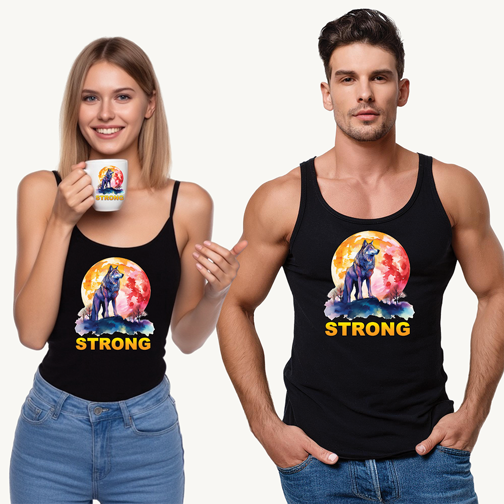Wolf Strong Unisex Tank Top