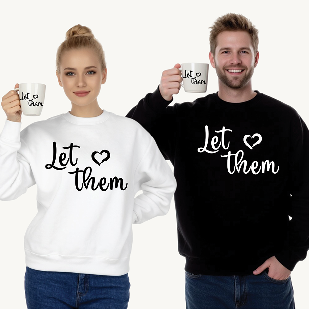 'Let Them' - Unisex Fleece Sweatshirt - Cozy & Stylish
