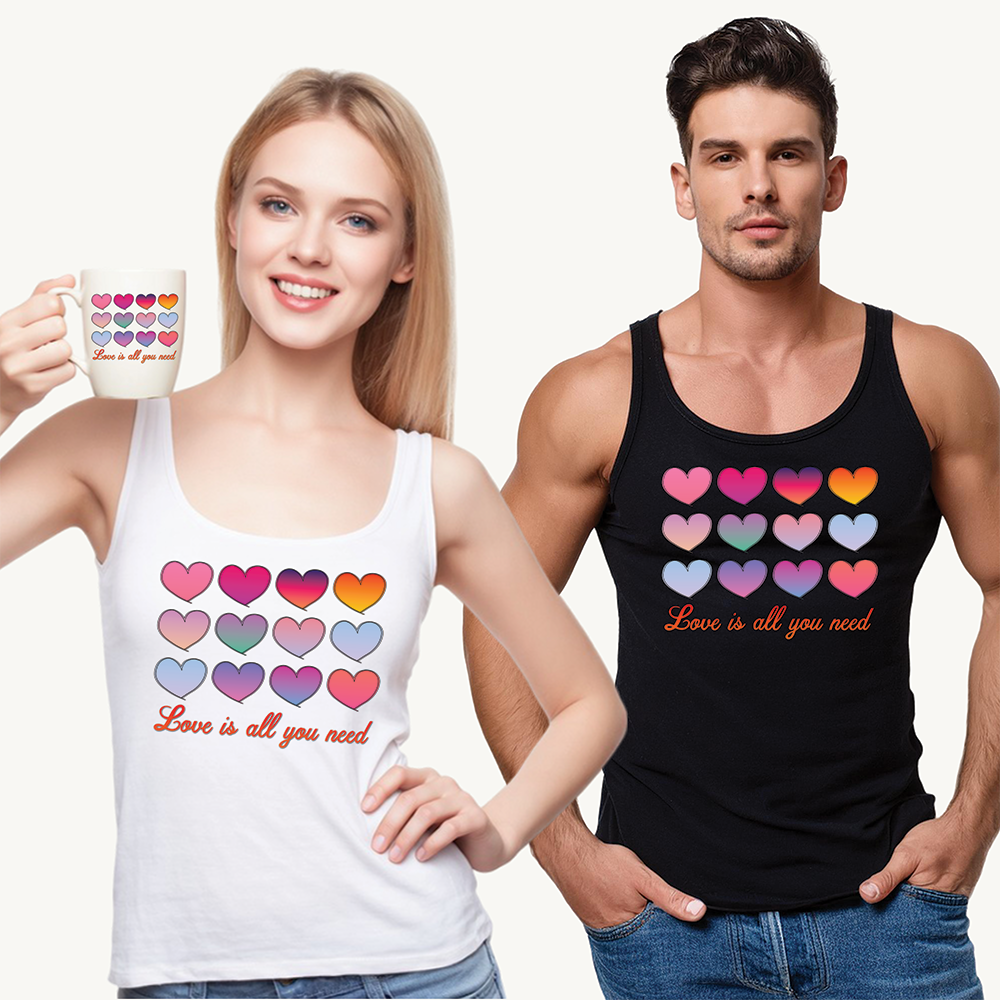 Tank Top "Love is all you need" Statement Piece