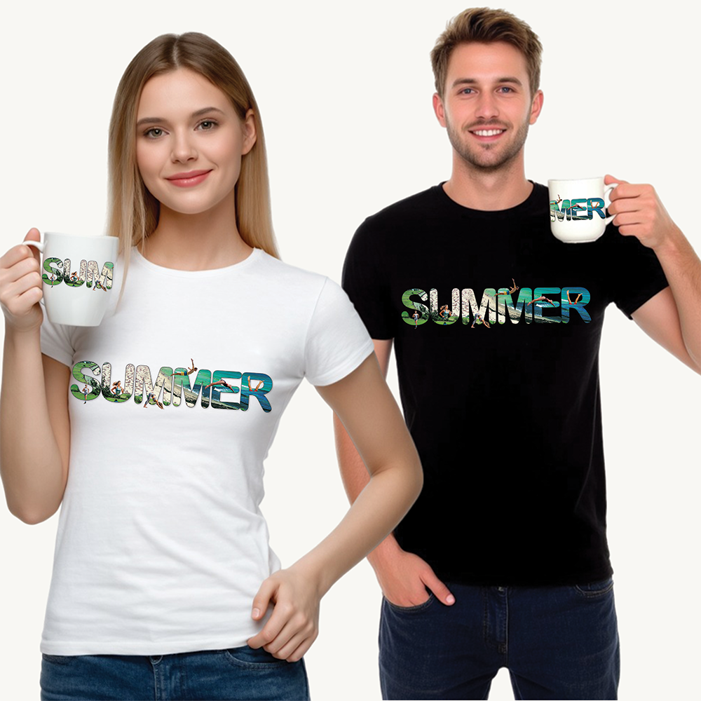 Summer Vibes Unisex Heavy Cotton Tee - Relaxed Fit, Perfect for Warm Days