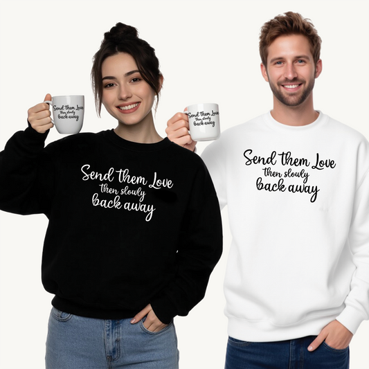 Send Them Love Unisex Crewneck Sweatshirt - Cozy Gift for Friends & Family