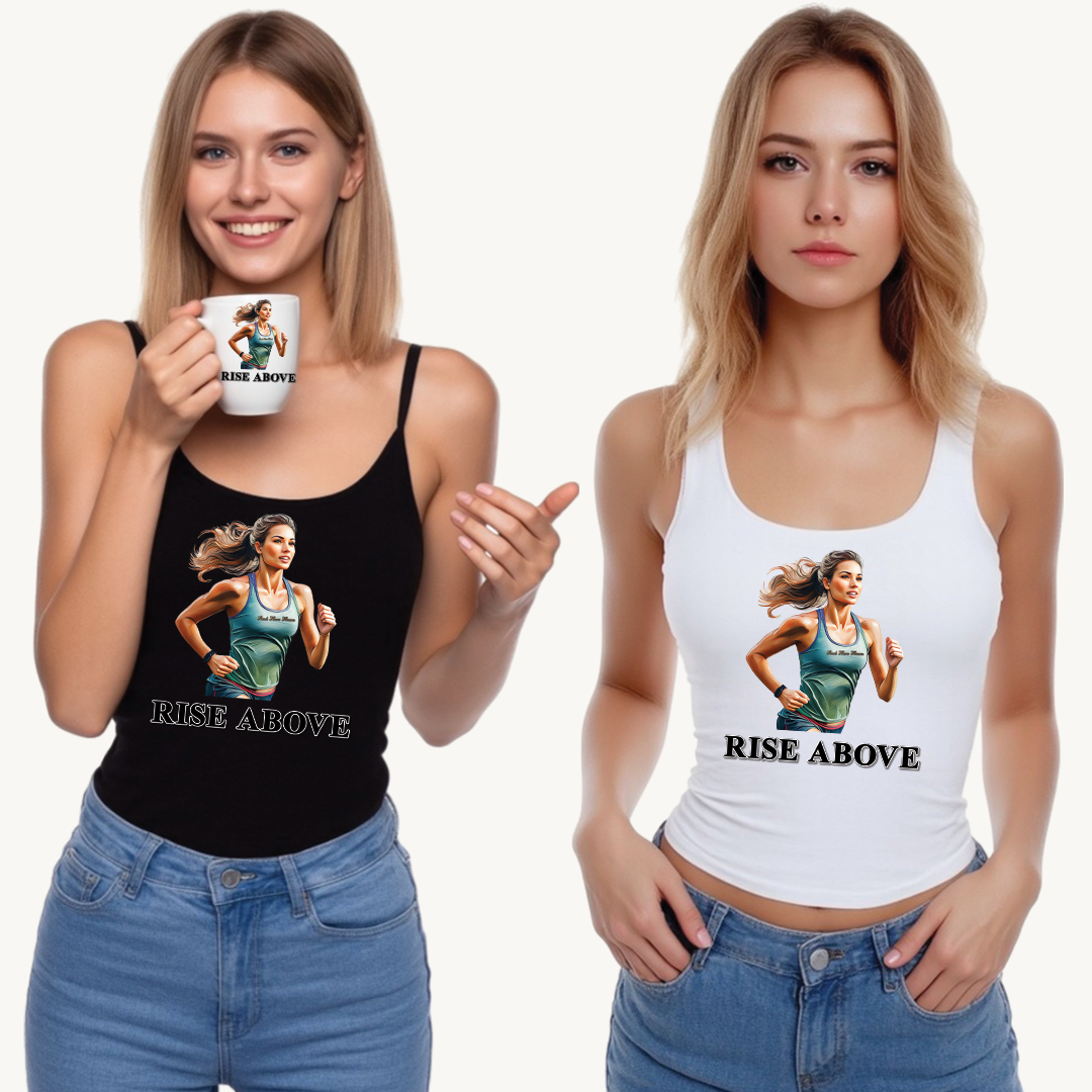Motivational Tank Top - 'Rise Above' Design