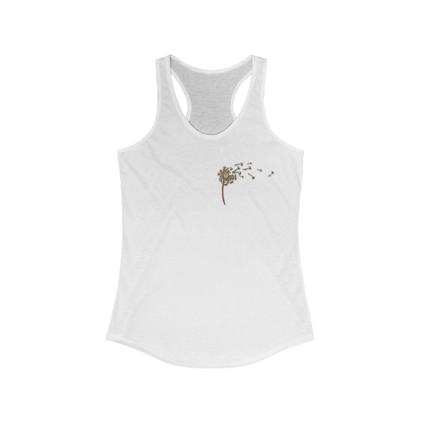 Spread Your Love - Dandelion Dreams - Women's Racerback Tank Top - Perfect for Spring Days