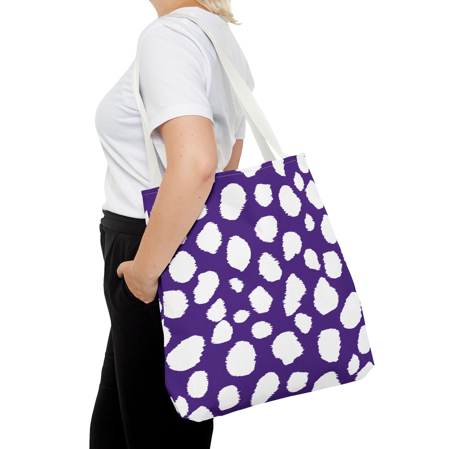 Chic Purple Leopard Print Tote Bag - Stylish & Versatile for Everyday Use