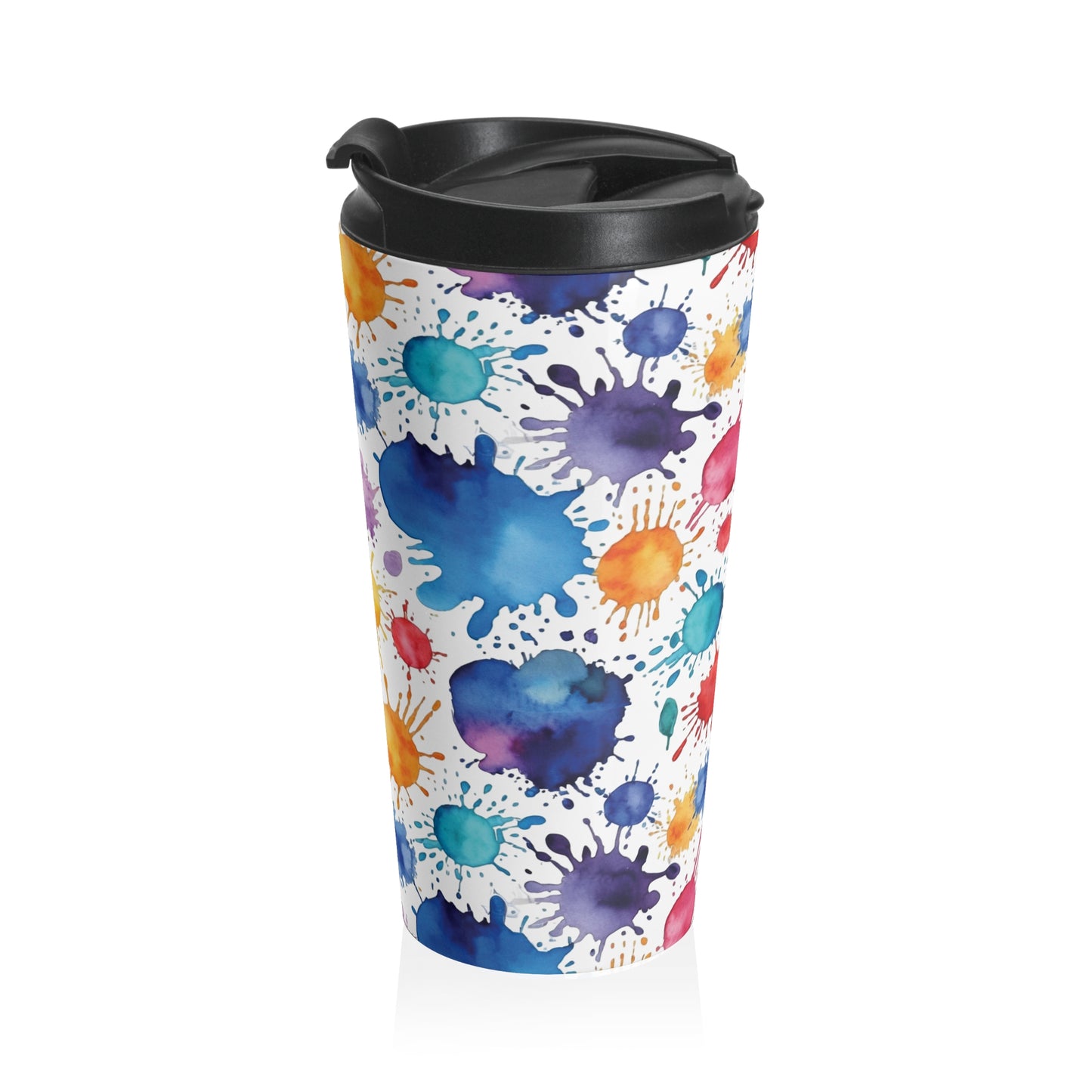Travel Mug - Splash of Colors - Colorful Art