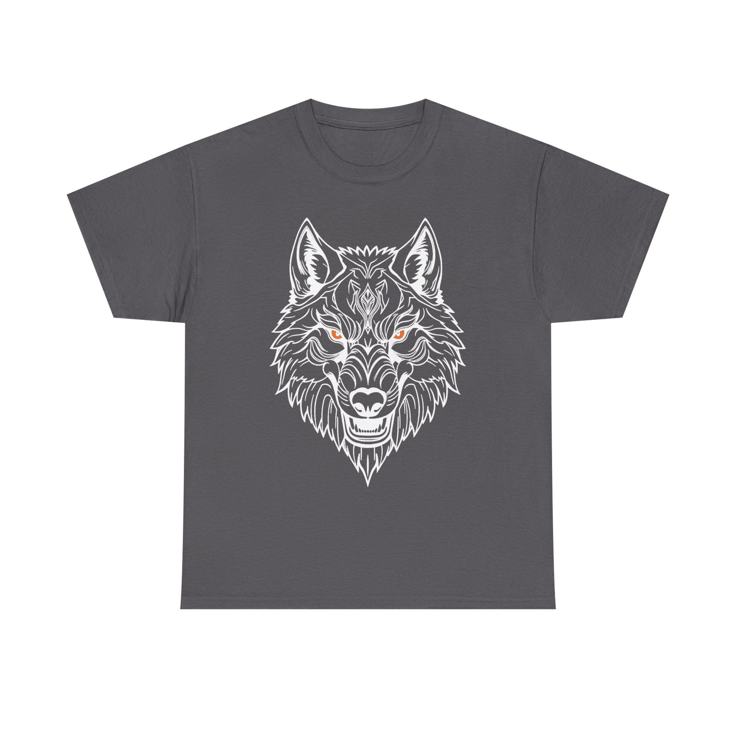 Fenrir Wolf Graphic Tee, Heavy Cotton Tee, Unisex Shirt, Animal Lover Gift, Graphic T-Shirt, Nature Inspired Apparel