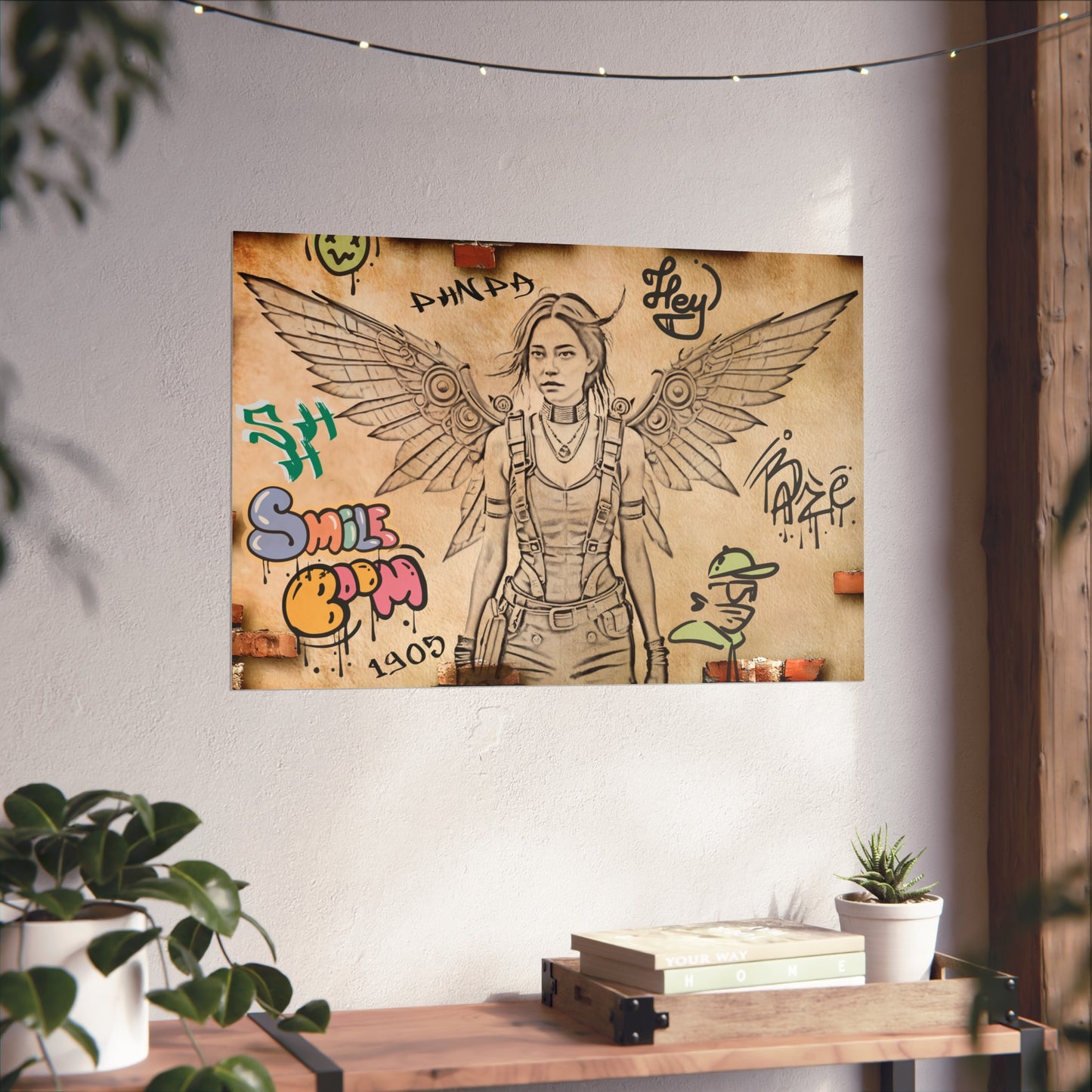Urban Art Print, Inspirational Wall Decor, Graffiti Poster, Home Decor, Unique Gift for Art Lovers