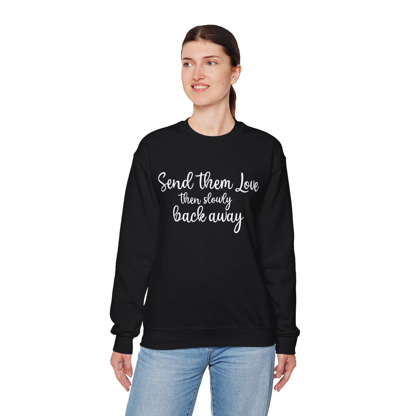 Send Them Love Unisex Crewneck Sweatshirt - Cozy Gift for Friends & Family