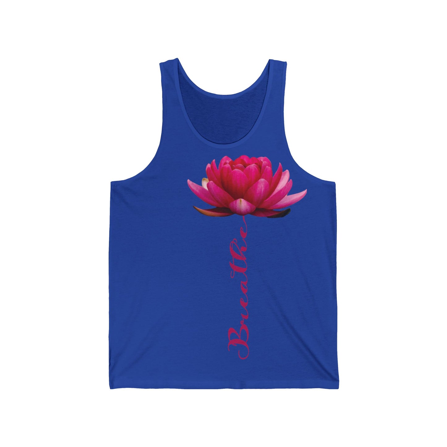 Tank Top 'Breathe' Yoga, Namaste Unisex Jersey