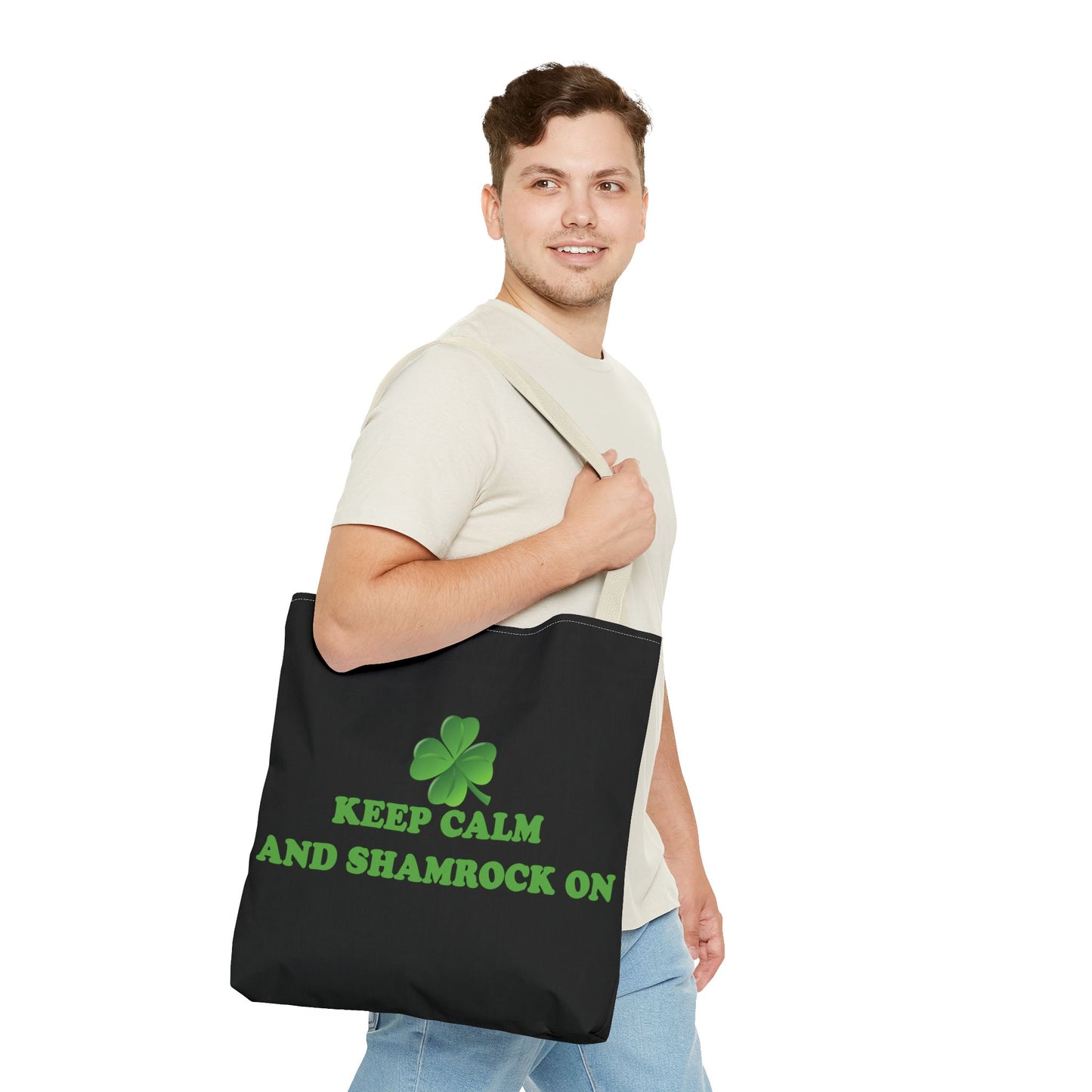St. Patrick's Day Tote Bag - Keep Calm and Shamrock On