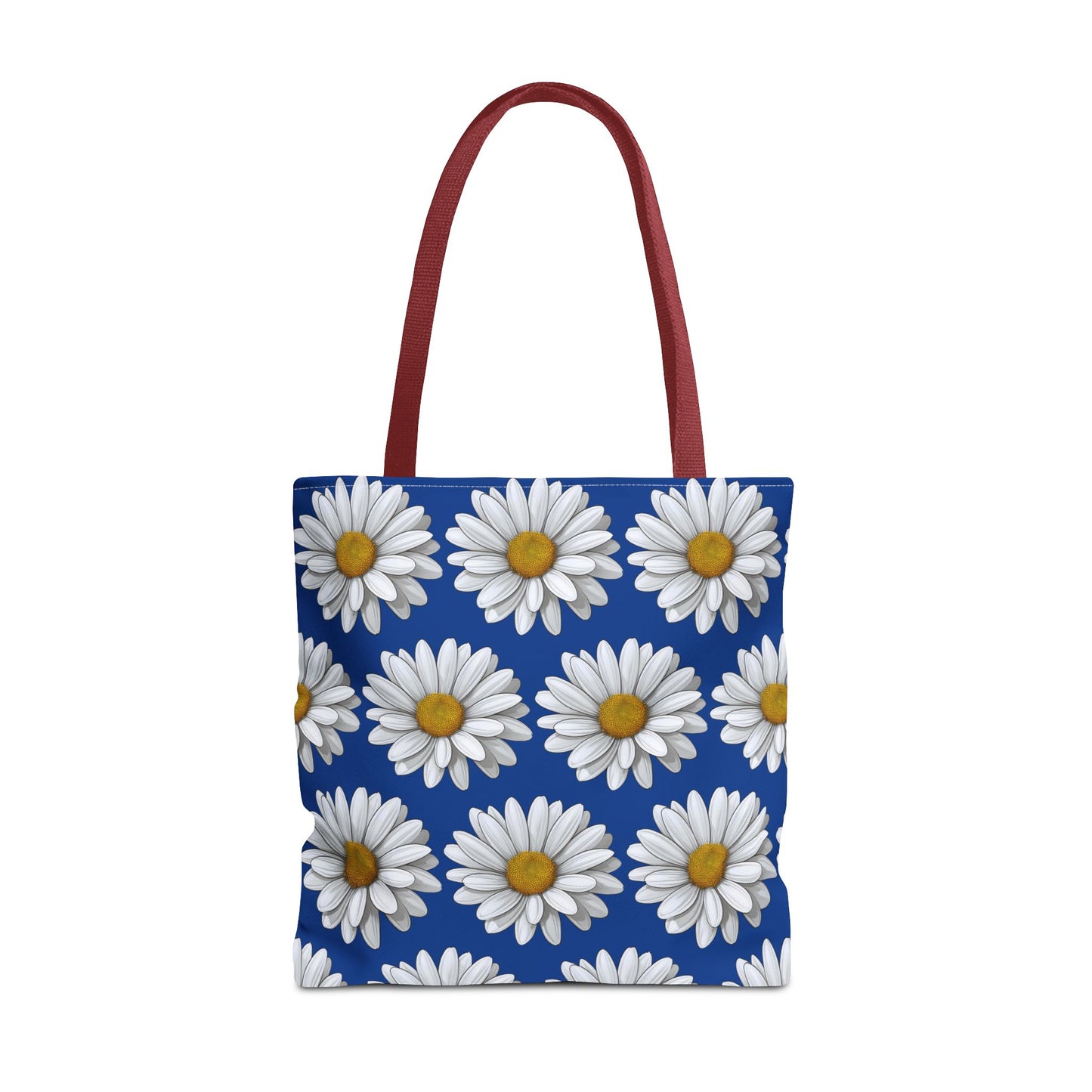 Daisy Tote Bag - White Floral Design Summer Fashion Accessory