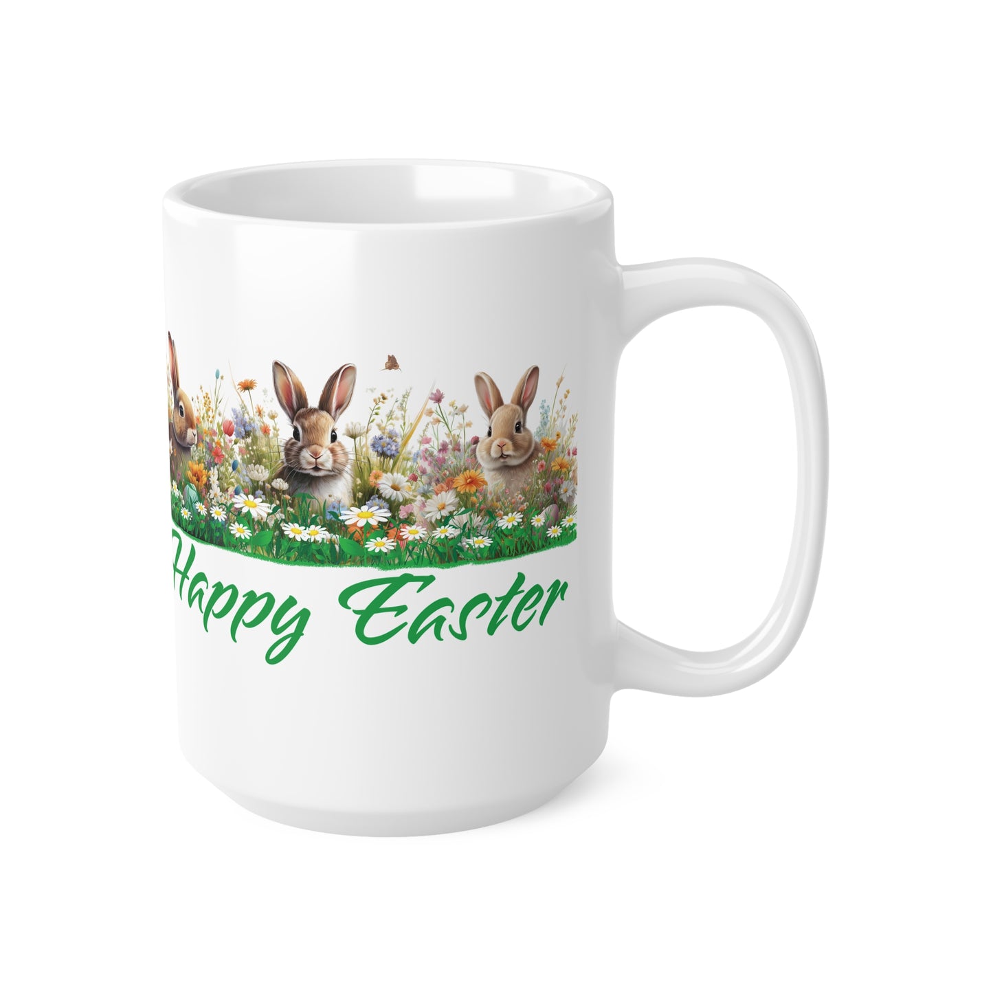 Mug - Happy Easter 2025 Ceramic Coffee Cup 11oz/15oz