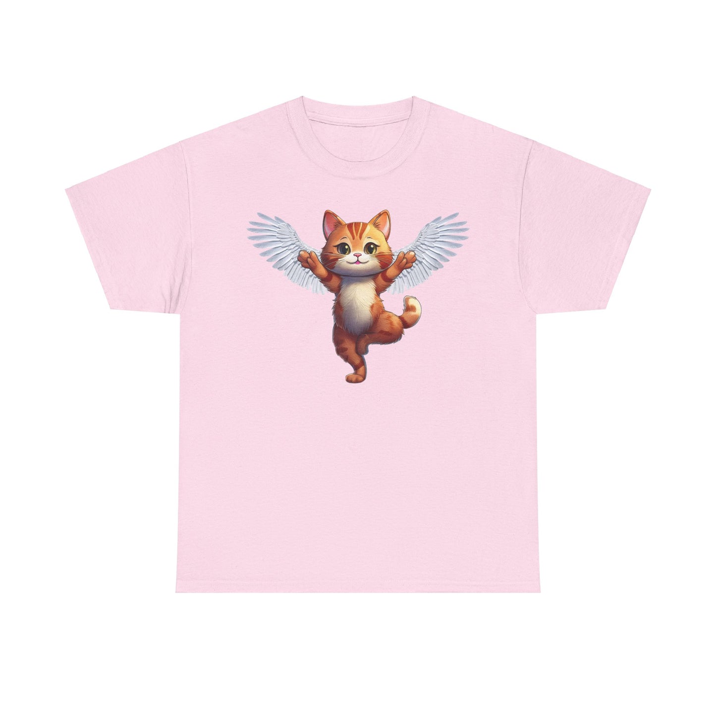 Cat Lovers Tee - Unisex Cotton " Every Cat Has Wings in Someone's Heart"