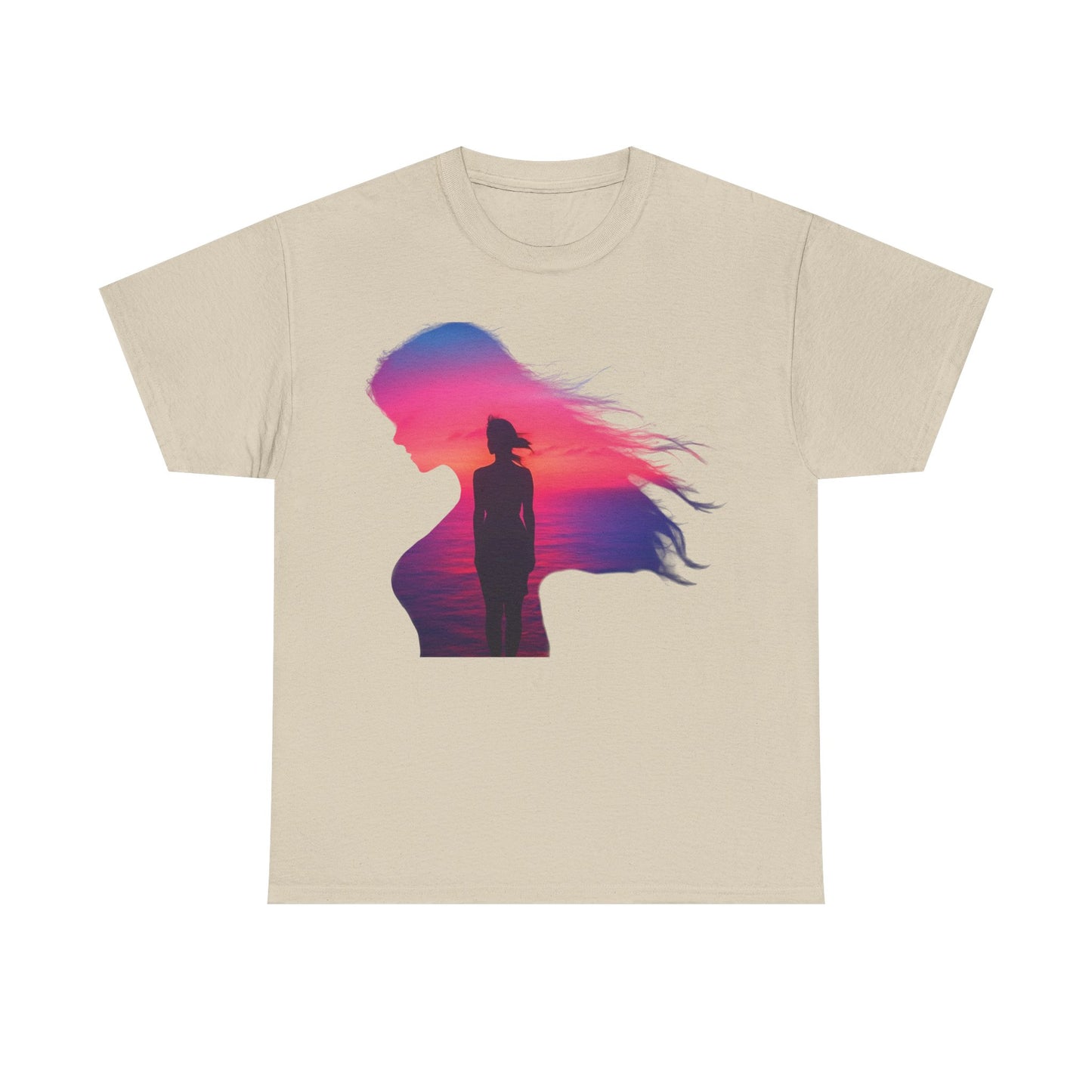 Sunset Soul โ Where Color Meets Calm and Every Horizon Inspires ๐
โจ - Sunset Silhouette Tee, Unisex Cotton Shirt, Artistic Graphic T-Shirt, Casual Fashion Top, Gift for Nature Lovers