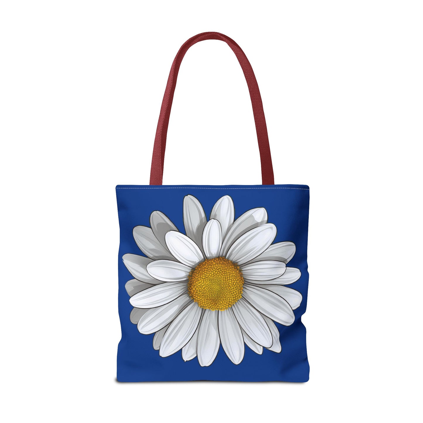 Daisy Tote Bag - White Floral Design Summer Fashion Accessory