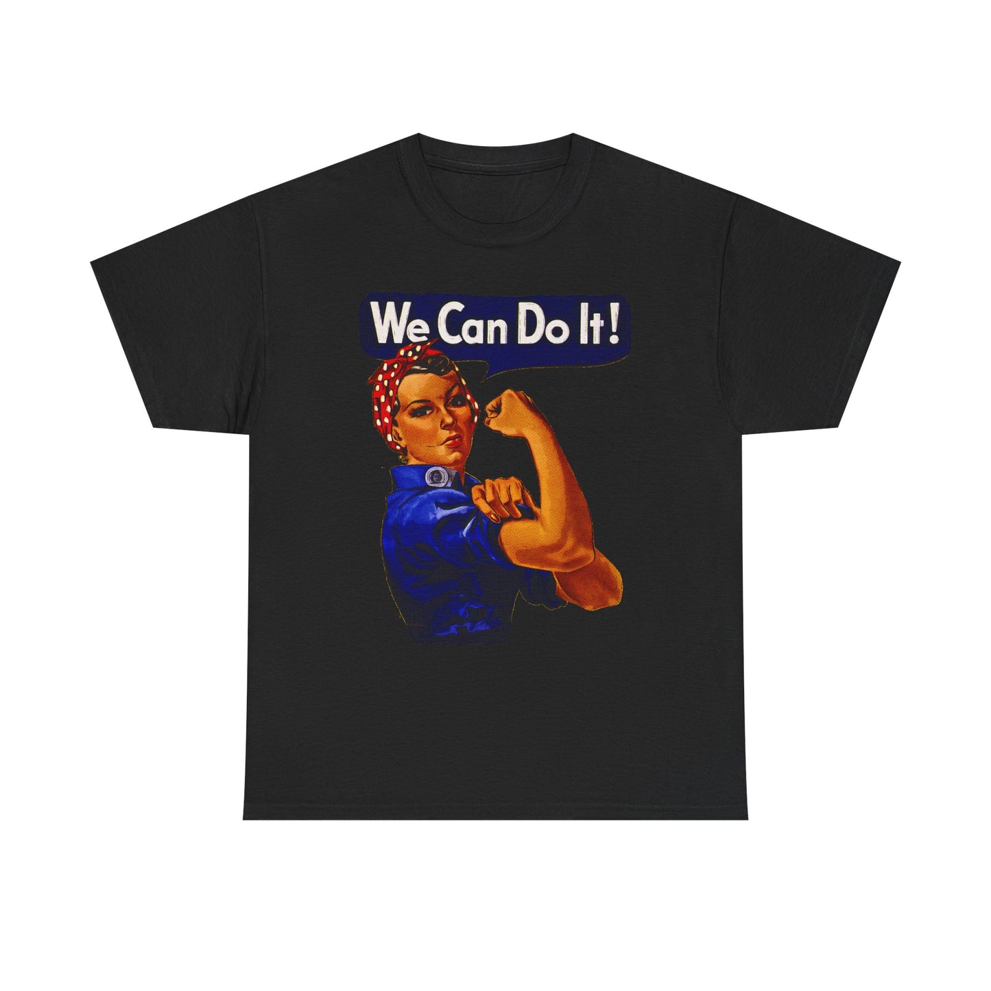 Empowerment Pop Art | Bold "We Can Do It" T-Shirts, Sweatshirts, Mugs & Wall Art for Inspiration - Empowering Unisex Heavy Cotton Tee - We Can Do It! Statement Shirt, Feminist Apparel, Gift for Her, Motivational Tee, Casual Wear
