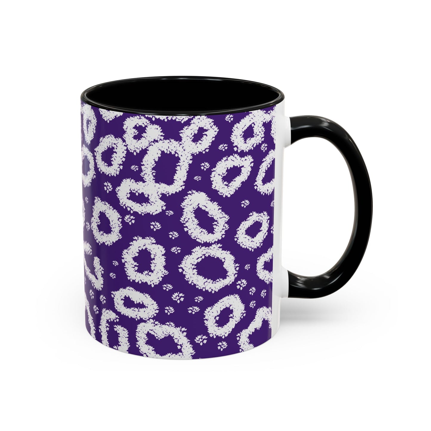 Trendy Purple Leopard Print Coffee Mug - 11 & 15oz
