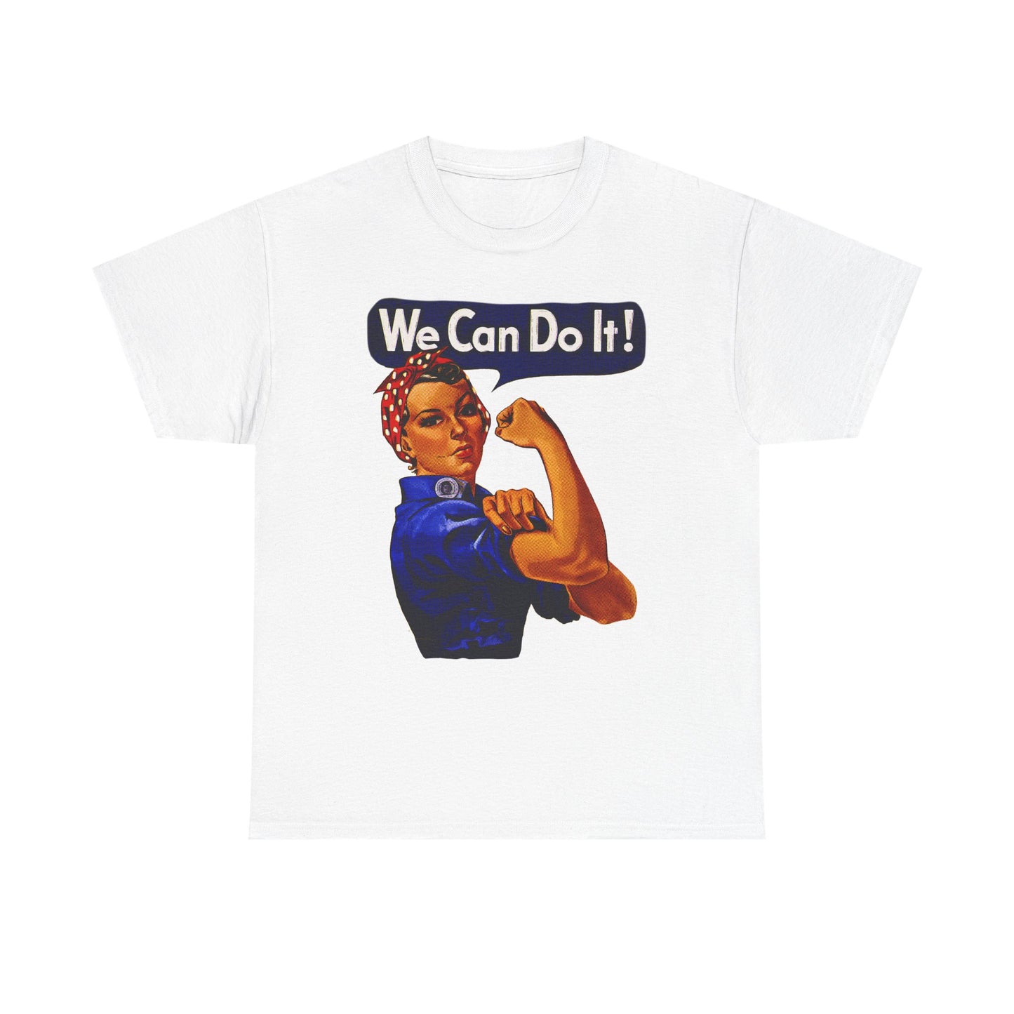 Empowerment Pop Art | Bold "We Can Do It" T-Shirts, Sweatshirts, Mugs & Wall Art for Inspiration - Empowering Unisex Heavy Cotton Tee - We Can Do It! Statement Shirt, Feminist Apparel, Gift for Her, Motivational Tee, Casual Wear
