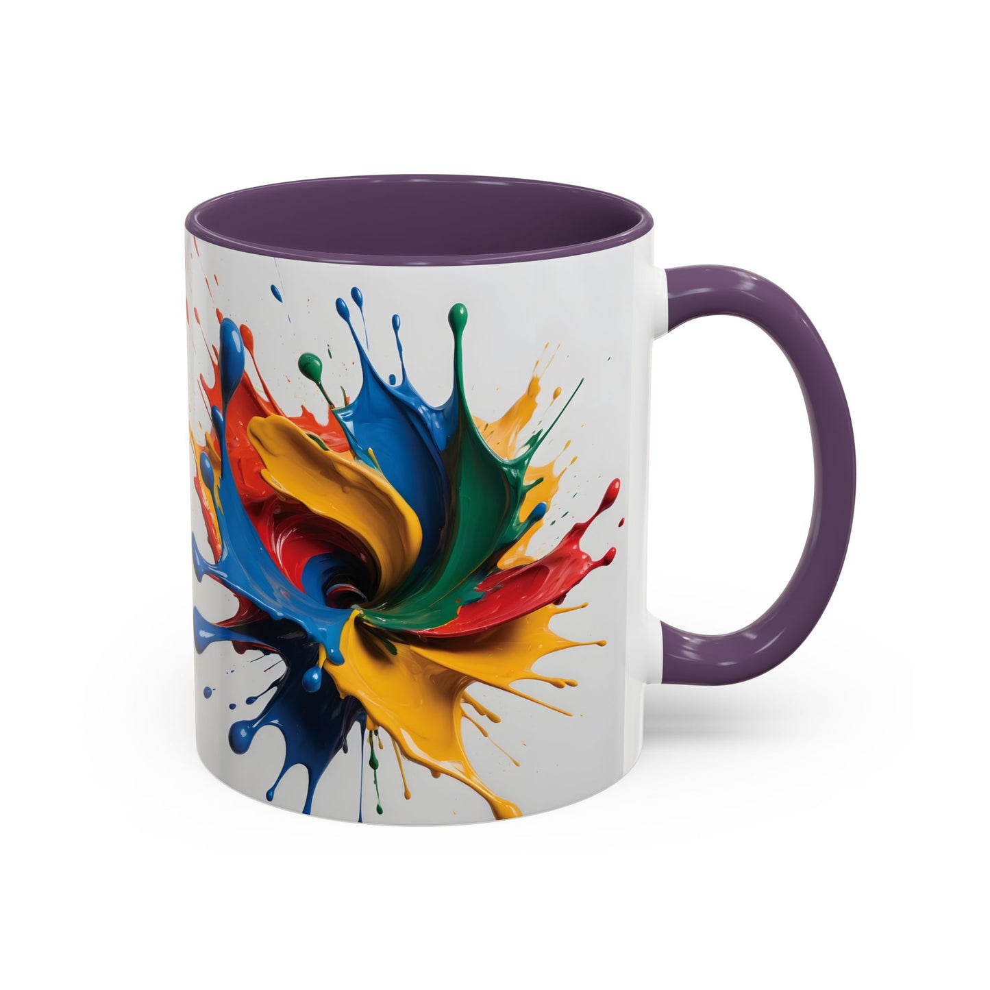 Coffee Mug: Splash of Joy Color Explosion Abstract Art Design