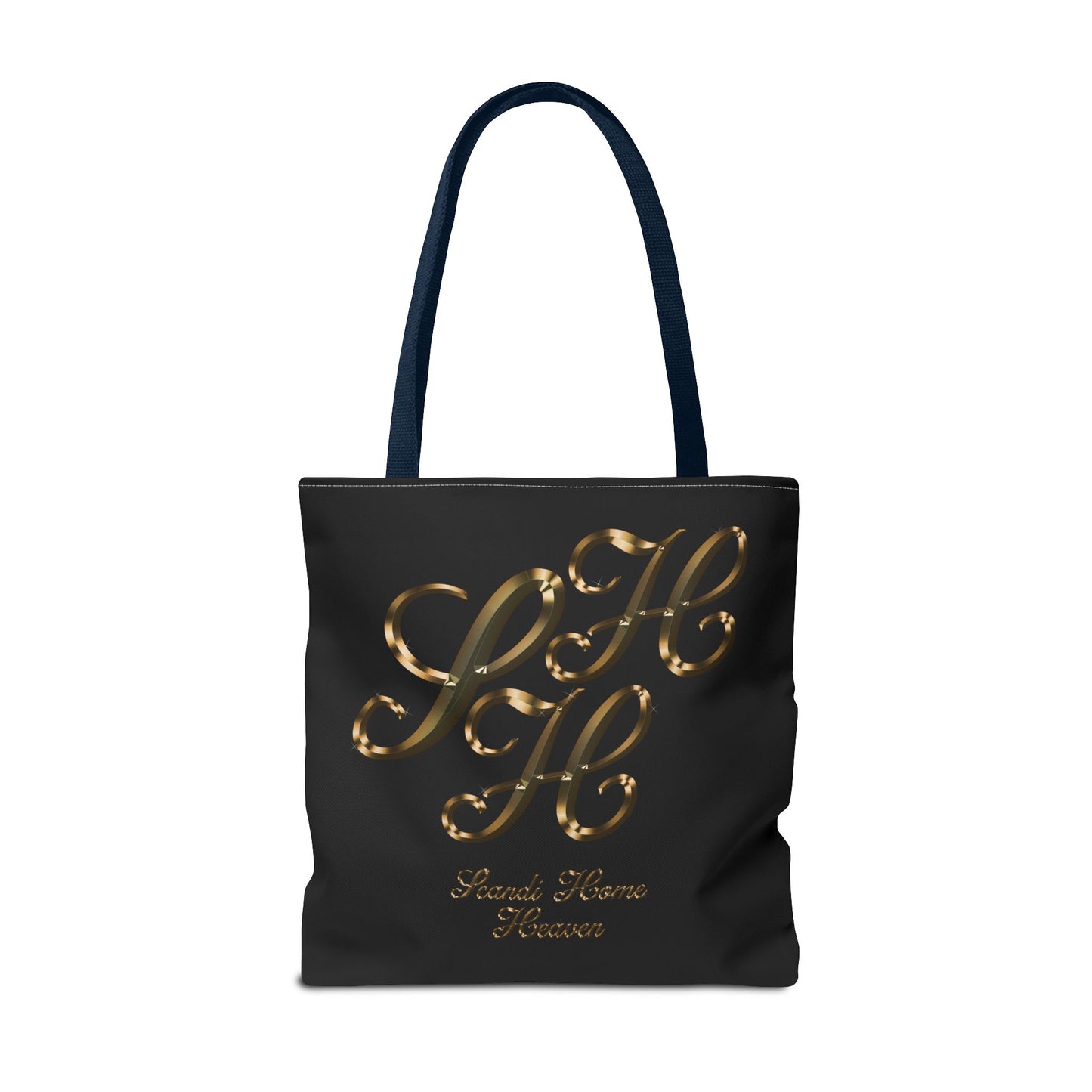 Tote Bag - Golden colored Scandi Home Heaven Designer Logo