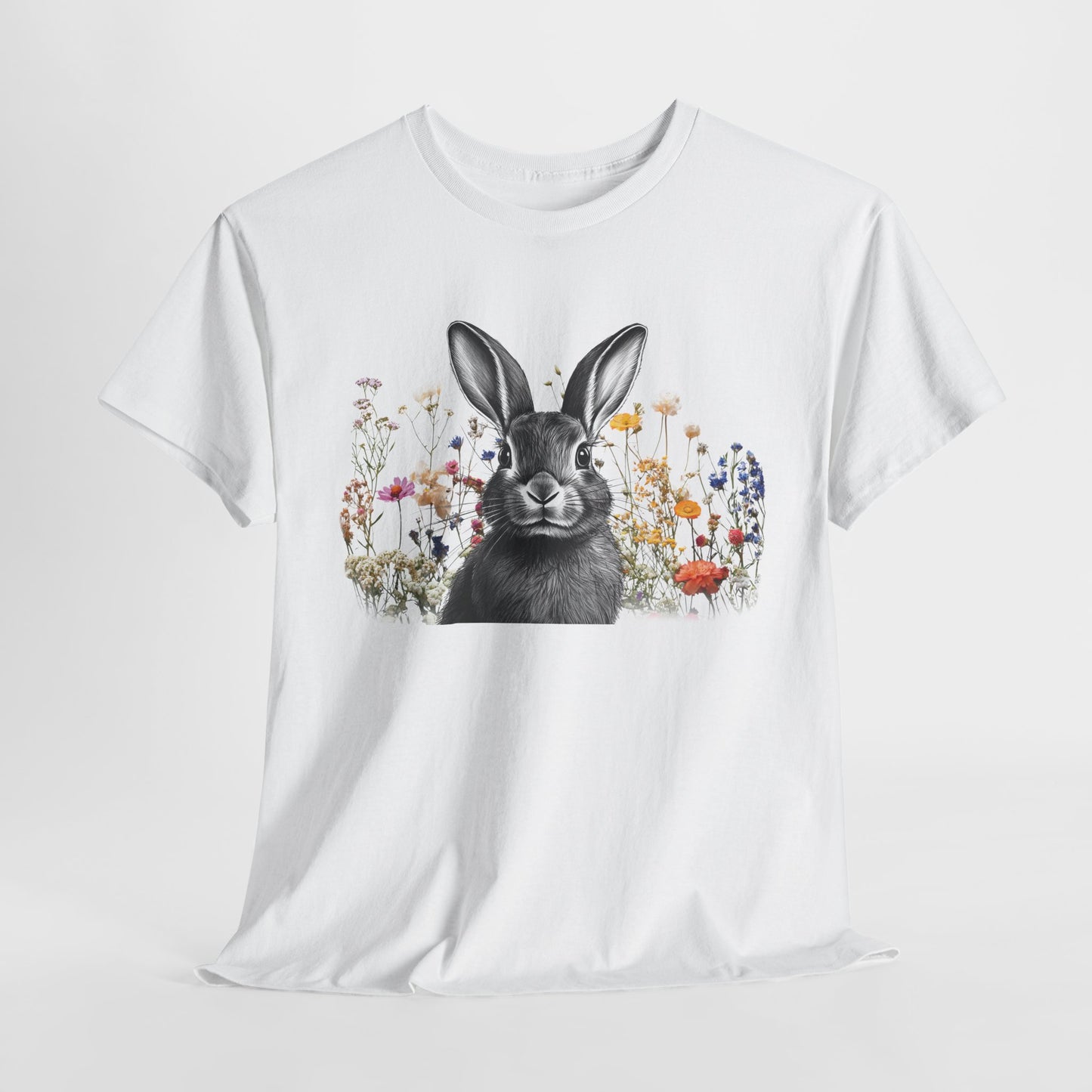 Easter - Unisex Tee - Easter Bunny in the Meadow