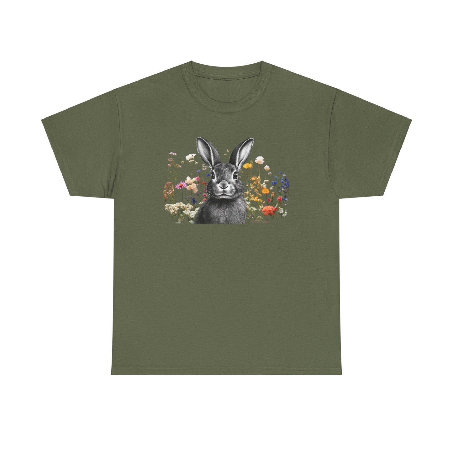Easter - Unisex Tee - Easter Bunny in the Meadow