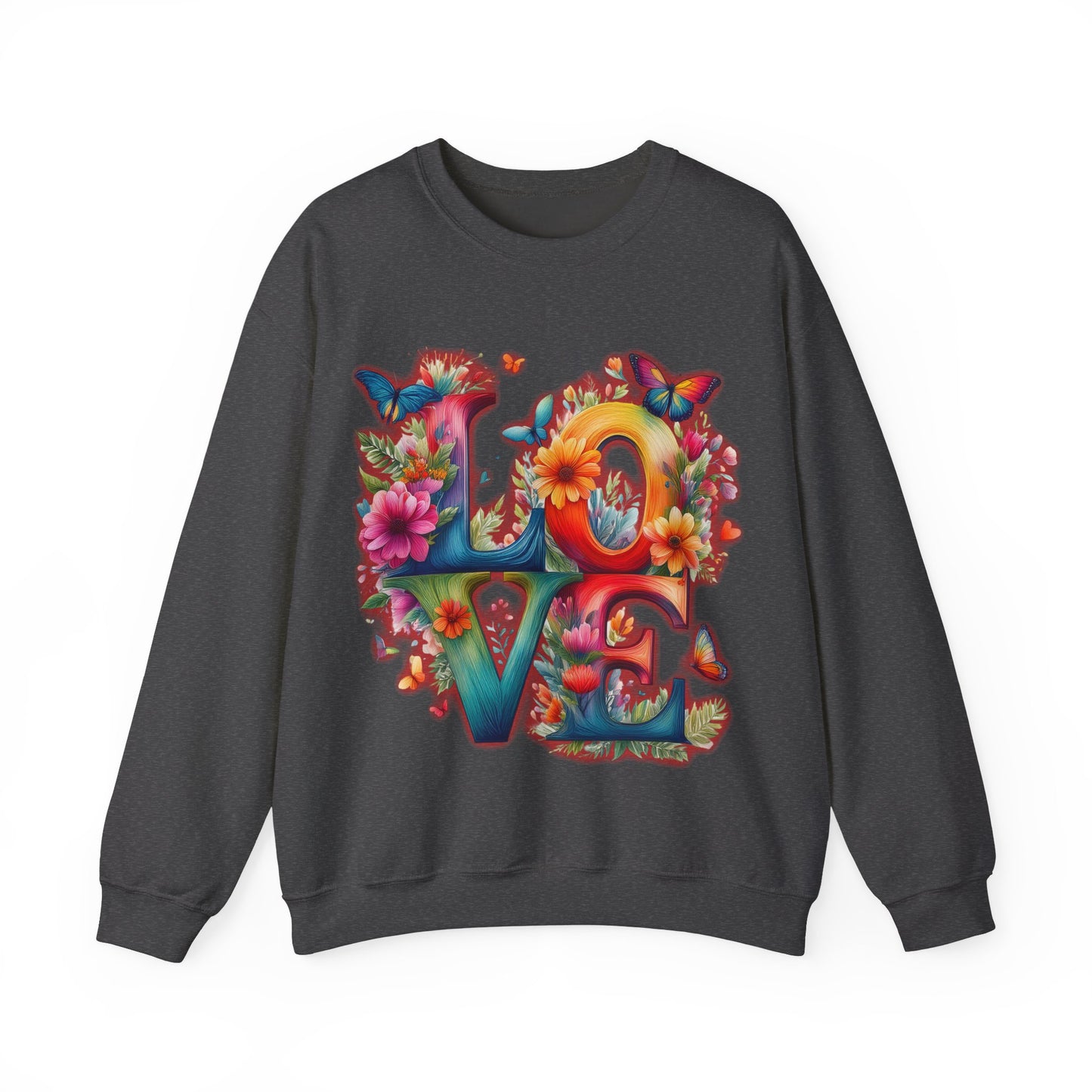 Blooming Love Design 2 - Unisex Sweatshirt for Valentines Day