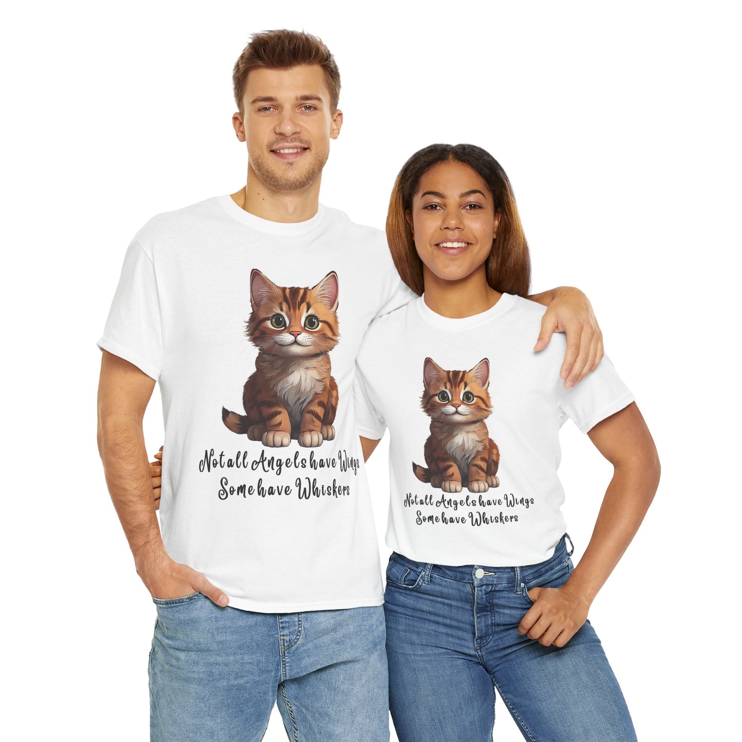 Cat Lover T-Shirt - Not all Angels have Wings, some have whiskers