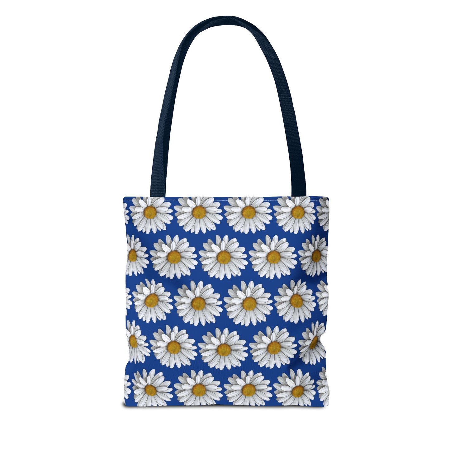 Daisy Tote Bag - White Floral Pattern Summer Fashion Accessory