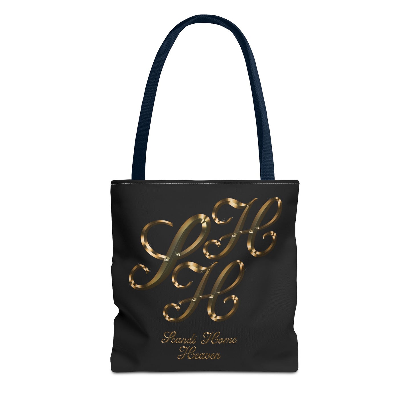 Tote Bag - Golden colored Scandi Home Heaven Designer Logo